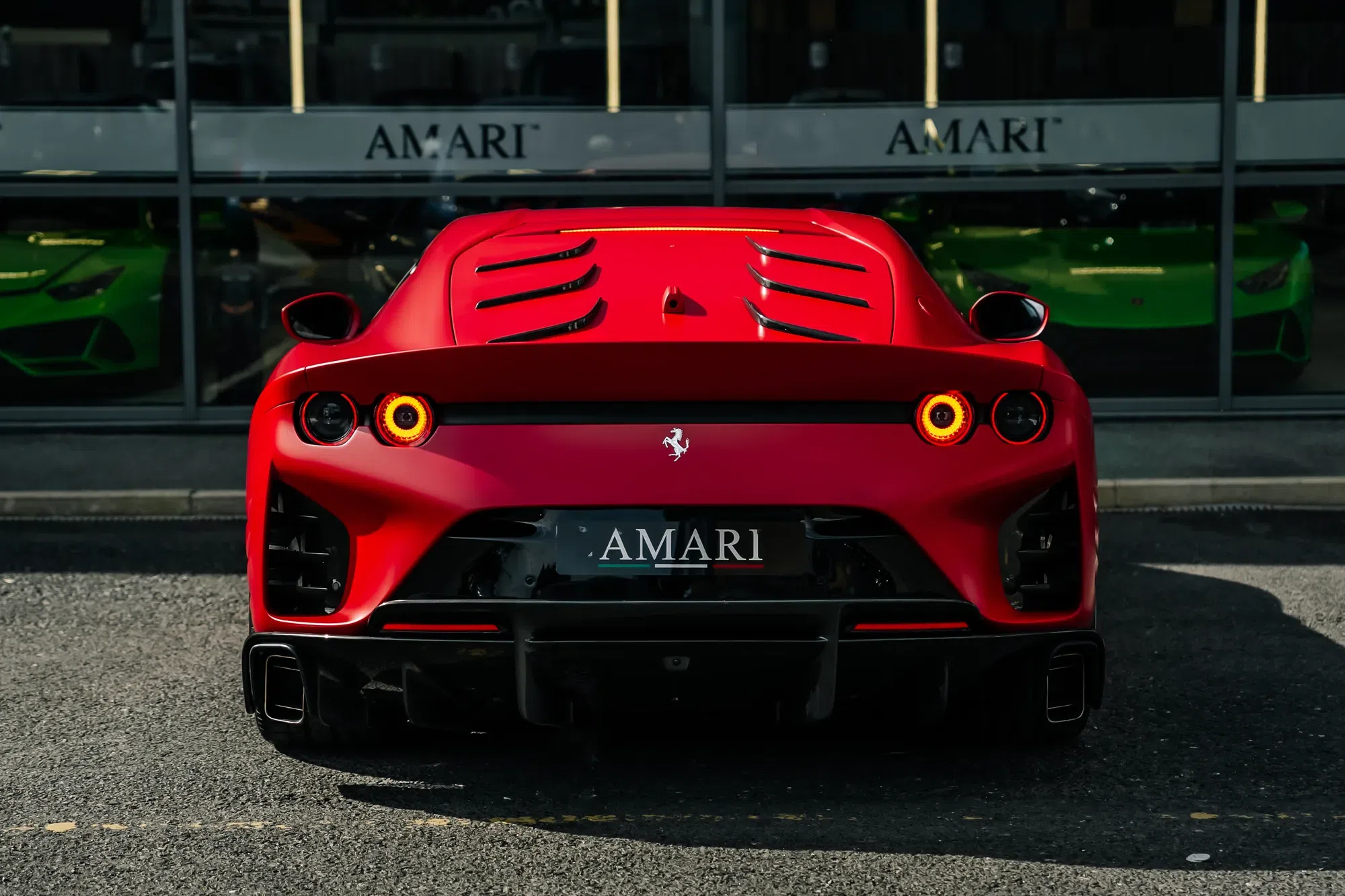 2023 Ferrari 812 Competizione for sale, exterior, Rosso F1 Opaco