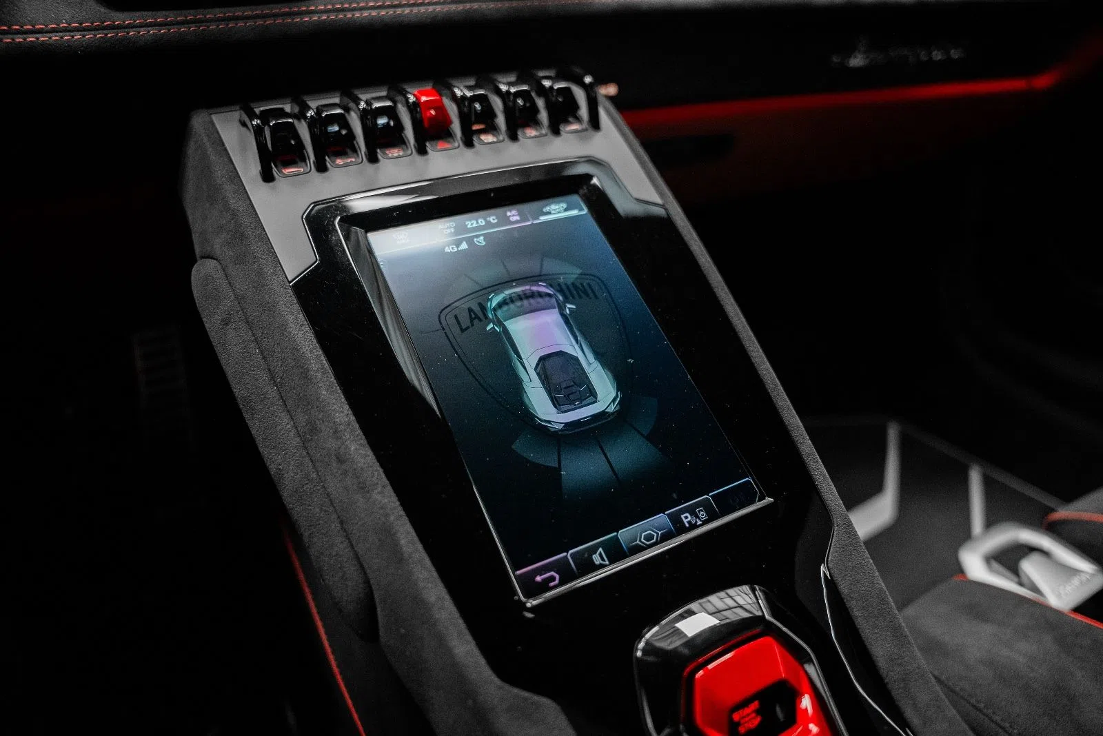 2024 Lamborghini Huracán Tecnica 60 Years Anniversario "1 of 60" Limited Edition interior, center console