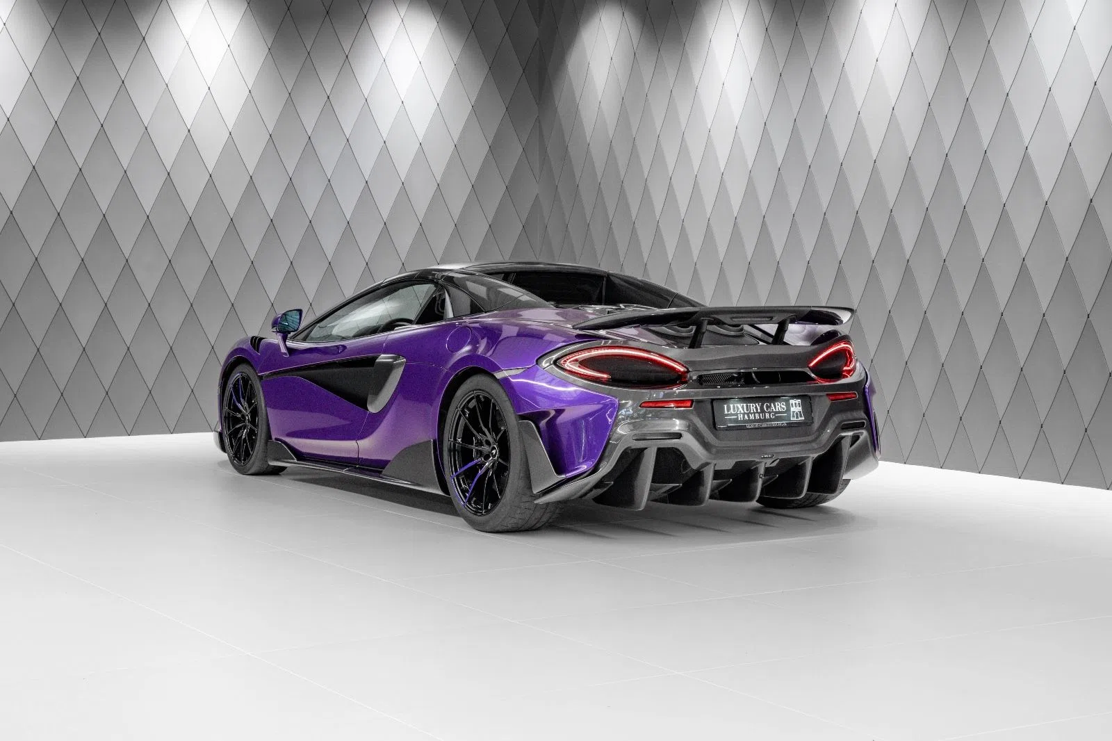 2021 McLaren 600LT Spider for sale, exterior, Mauvine Blue
