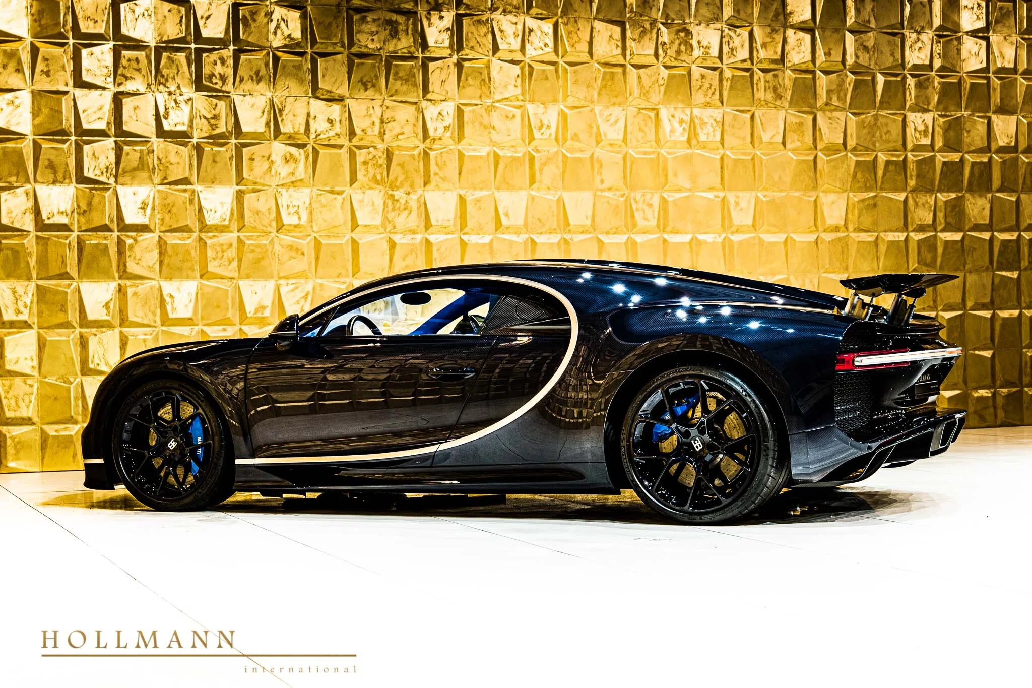 2021 Bugatti Chiron 110 ans for sale, exterior, Blue Royal Carbon