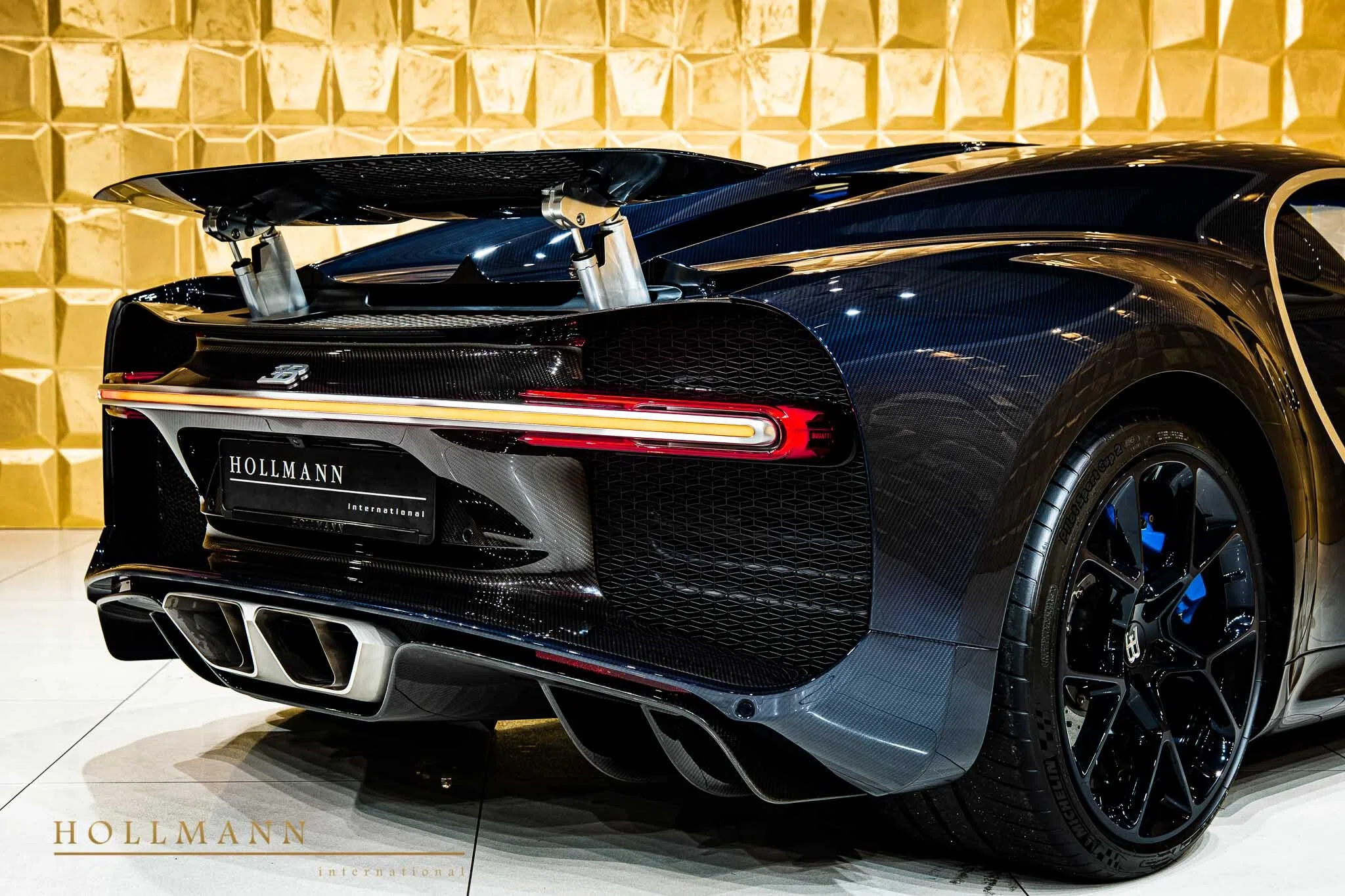 2021 Bugatti Chiron 110 ans for sale, exterior, Blue Royal Carbon