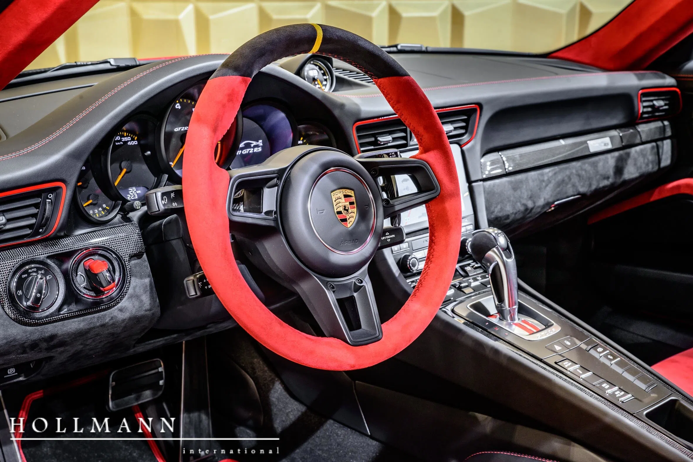 2019 Porsche 911 GT2 RS WEISSACH PACKAGE interior, Leather Interior in Black + Red