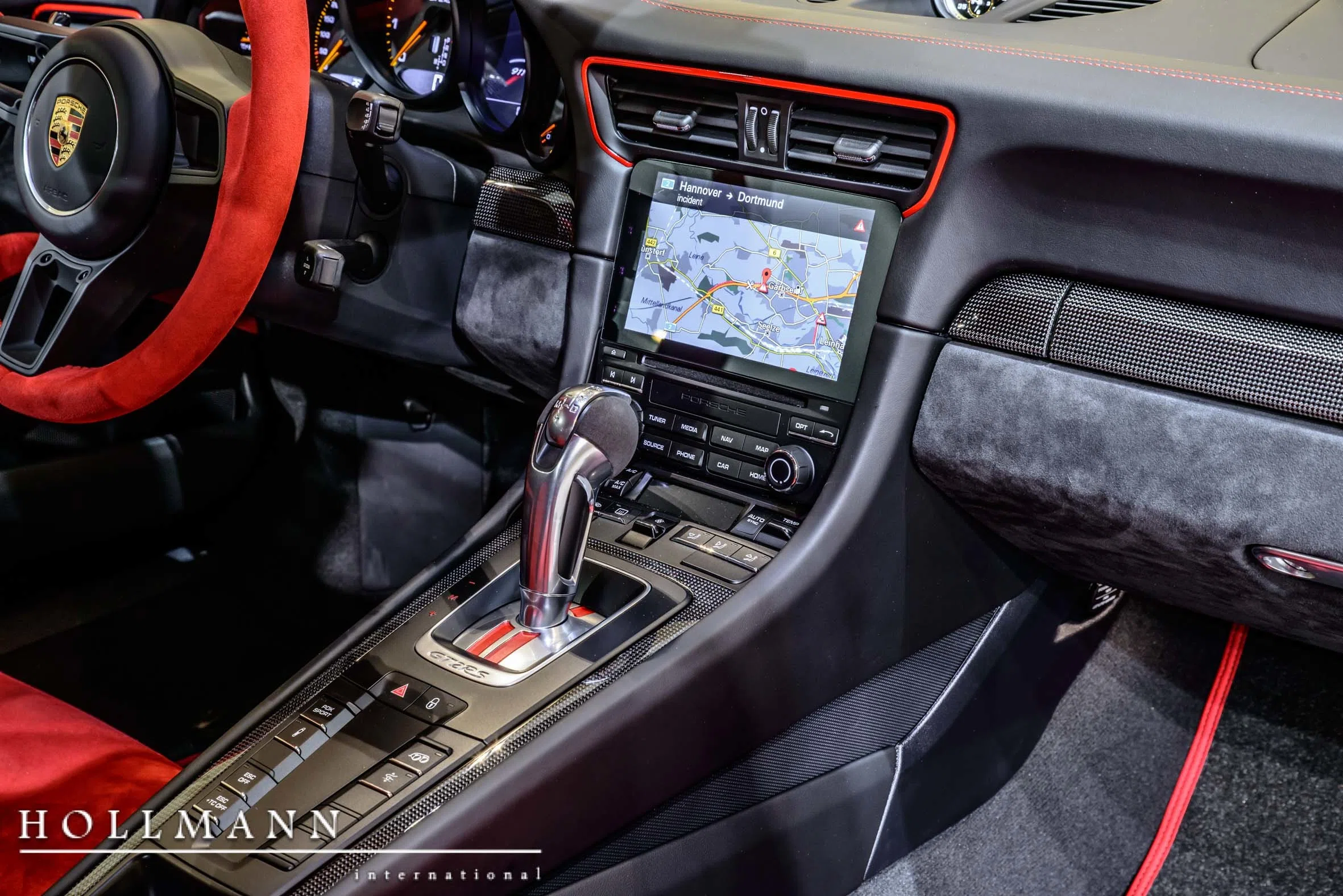 2019 Porsche 911 GT2 RS WEISSACH PACKAGE interior, Leather Interior in Black + Red