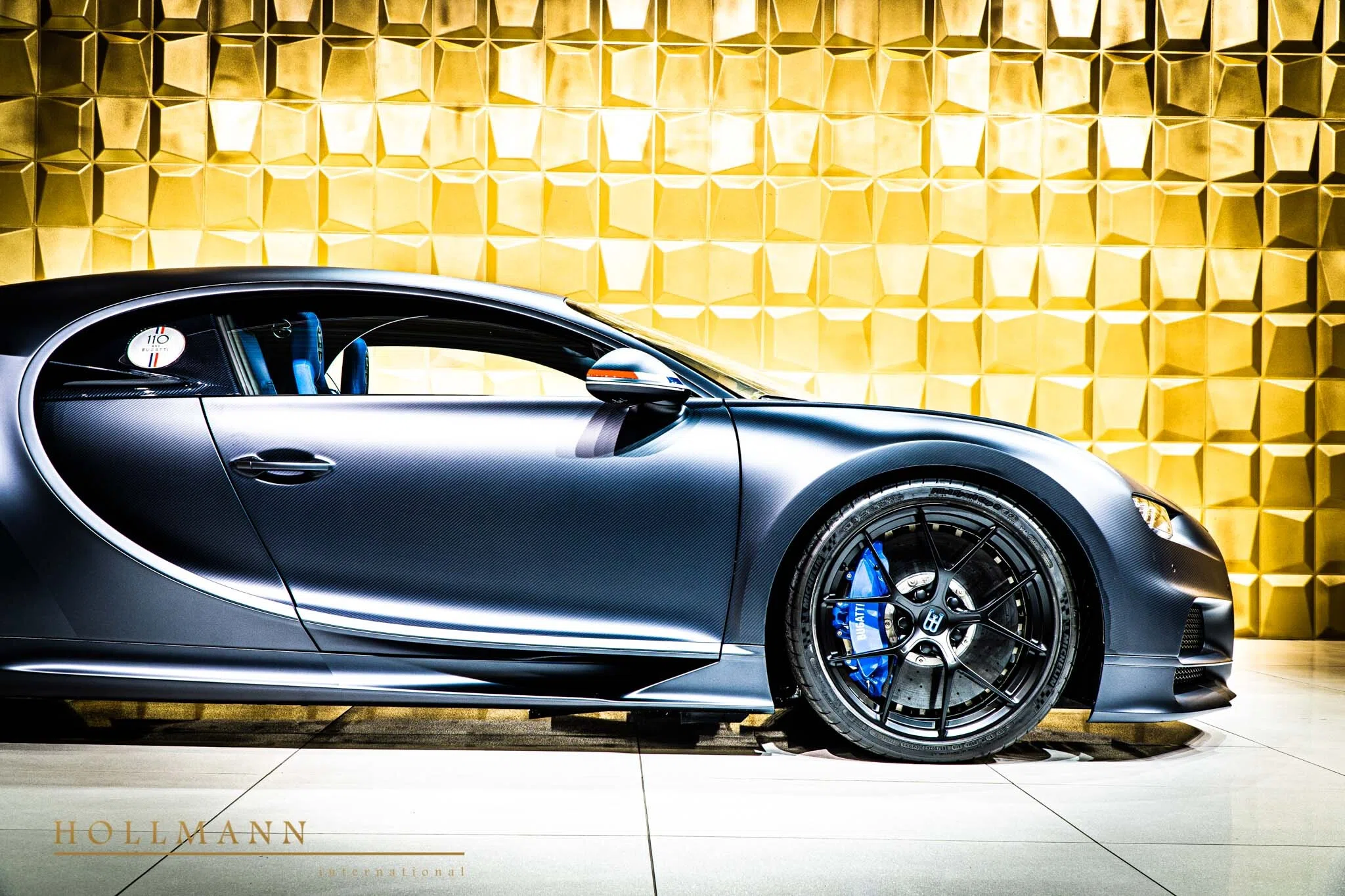 2019 Bugatti Chiron Sport 110 Anniversary for sale, exterior, Matt Steel Blue
