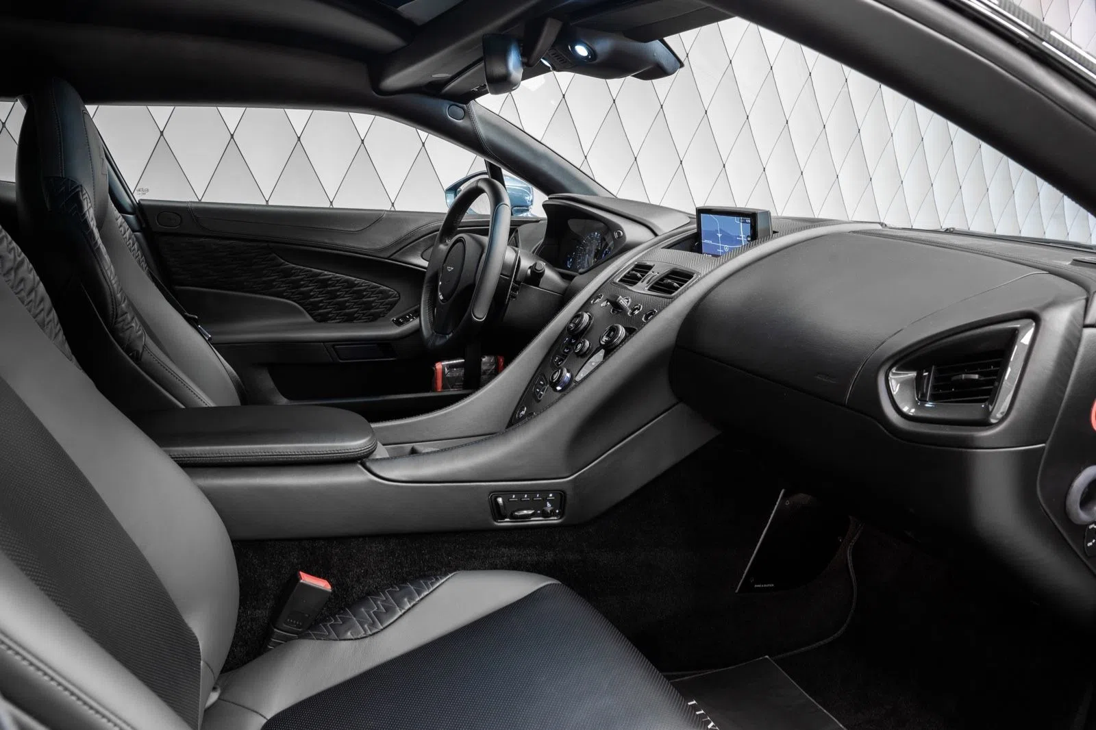 2019 Aston Martin Vanquish Zagato Shooting Brake interior, BLACK