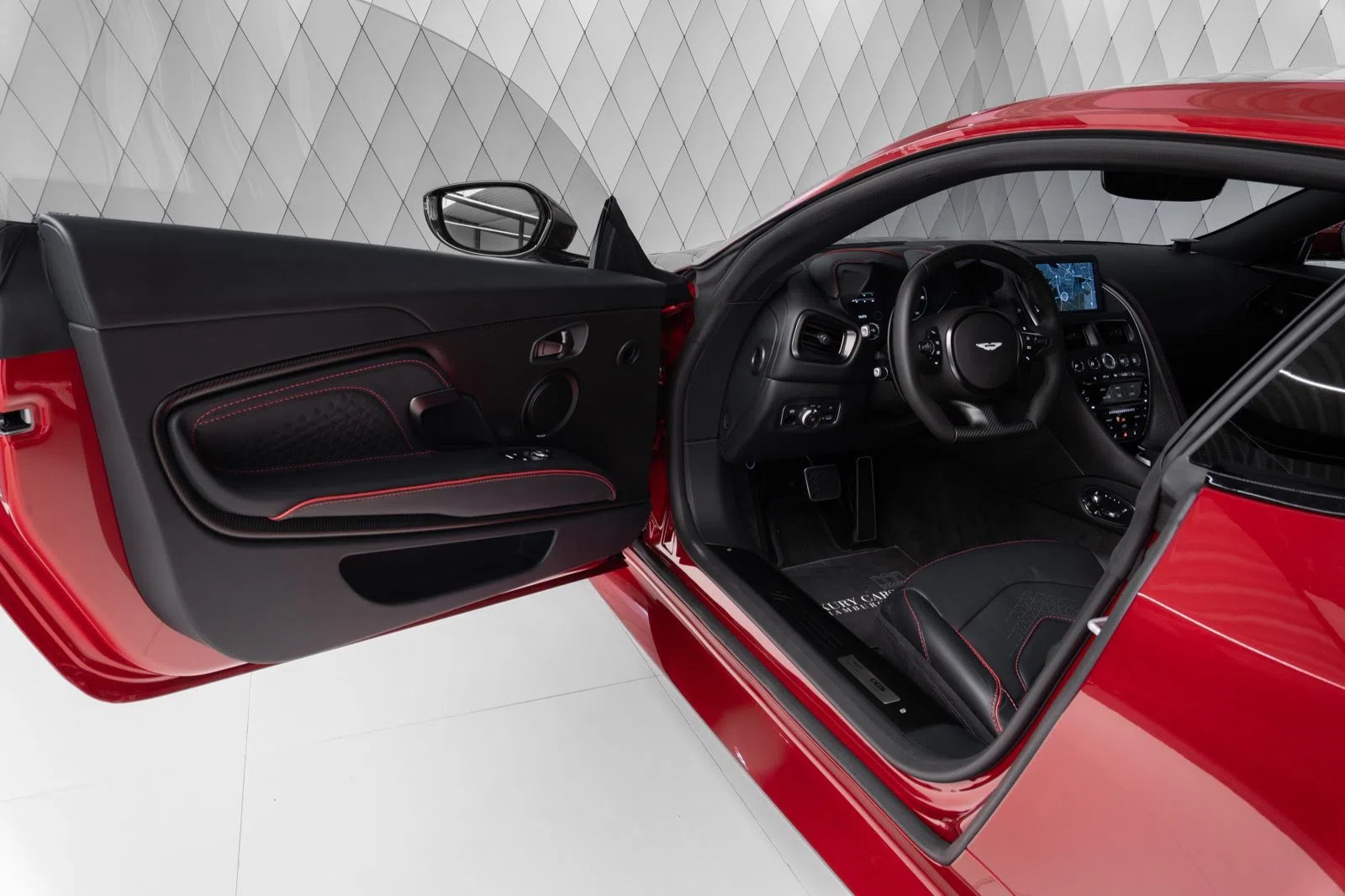 2024 Aston Martin DBS Superleggera interior, door panel, Black