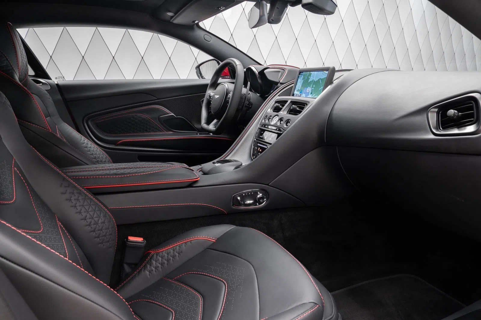 2024 Aston Martin DBS Superleggera interior, Black