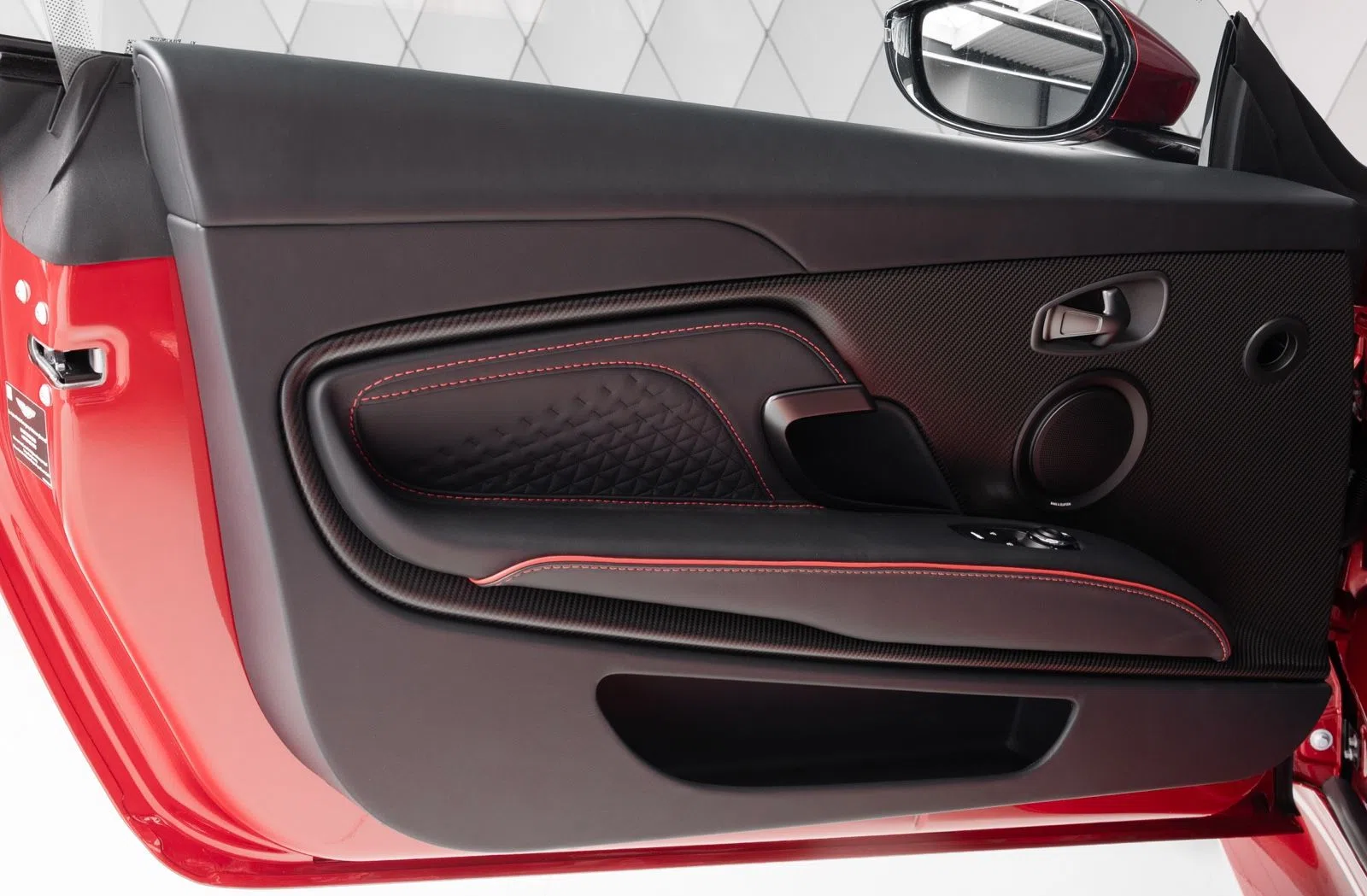 2024 Aston Martin DBS Superleggera interior, door panel, Black