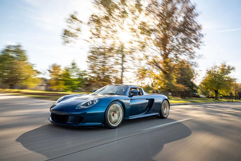 2005 Porsche Carrera GT GRP Recommission for sale, exterior, Amazon Green