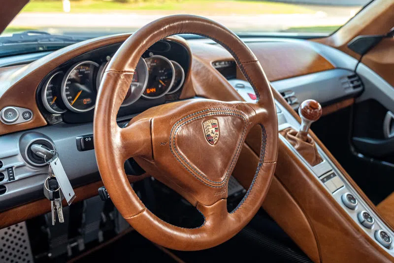 2005 Porsche Carrera GT GRP Recommission interior, steering wheel