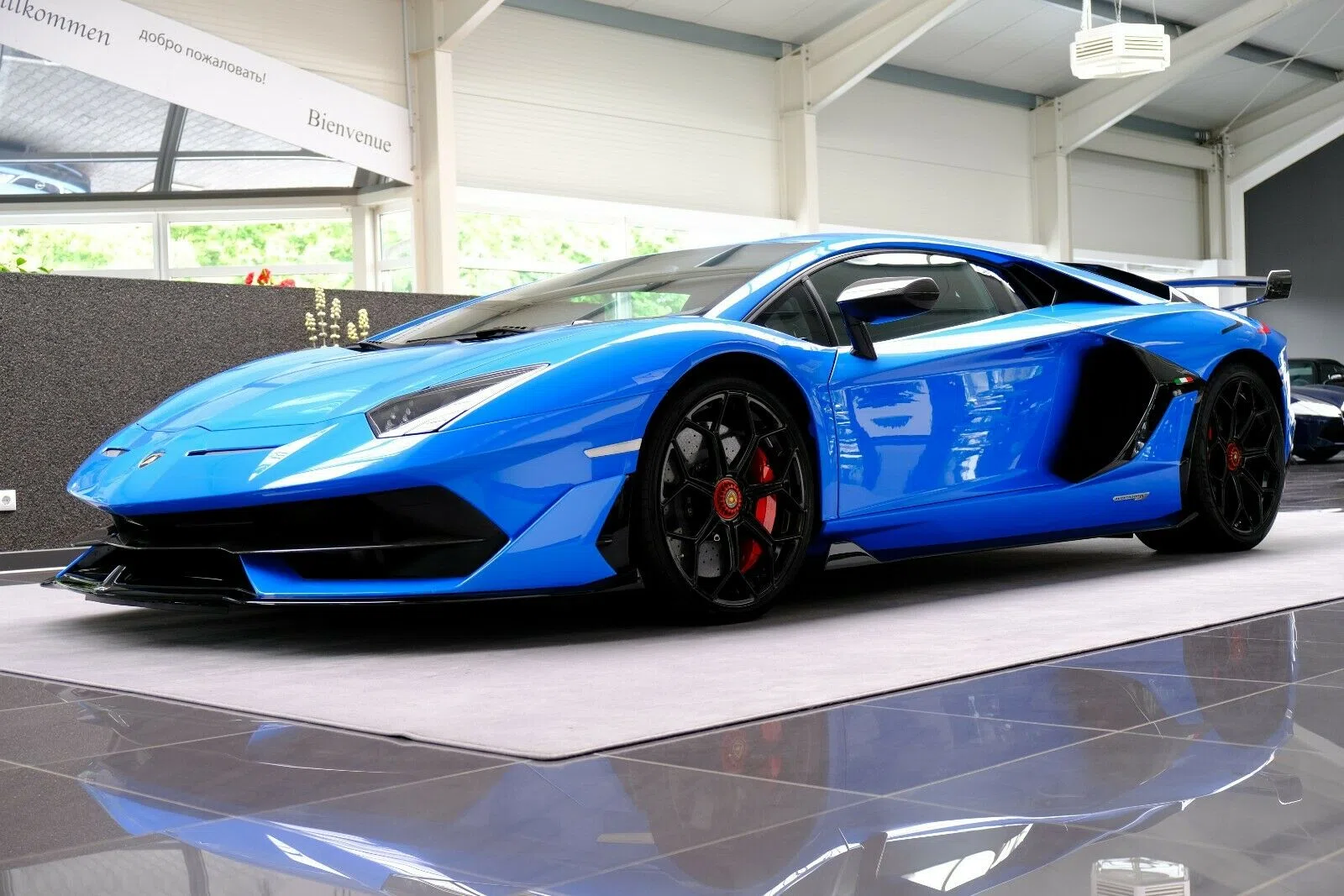 2019 Lamborghini Aventador SVJ for sale, exterior, Blu Nila