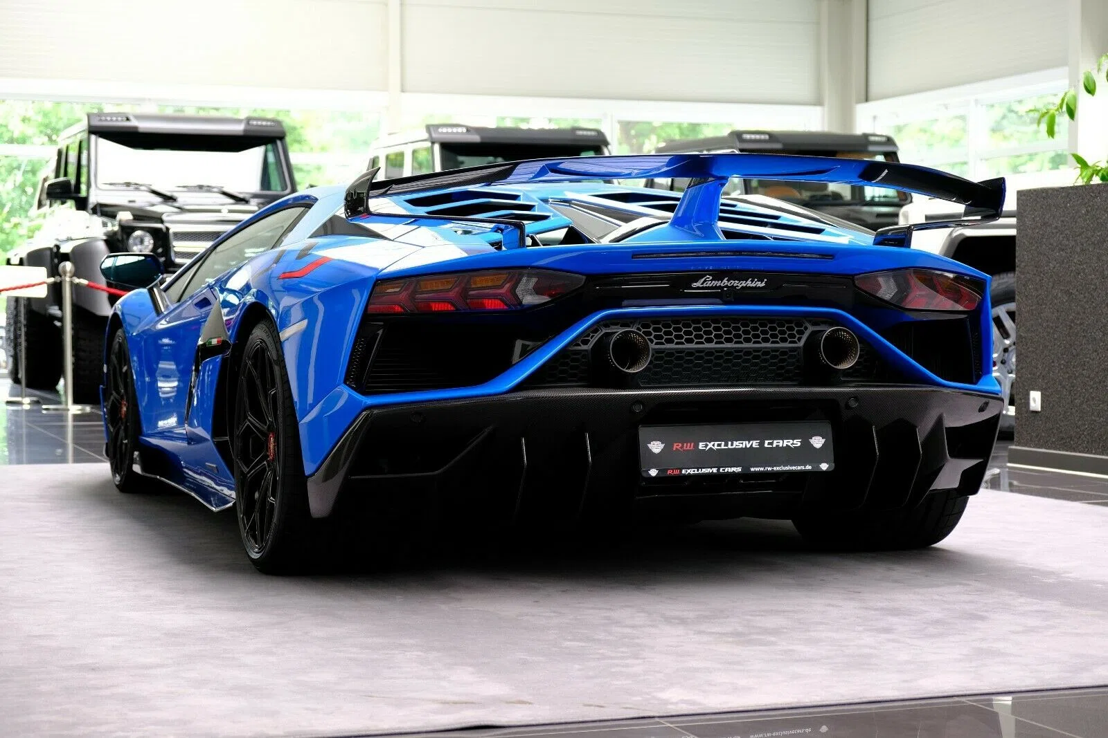 2019 Lamborghini Aventador SVJ for sale, exterior, Blu Nila