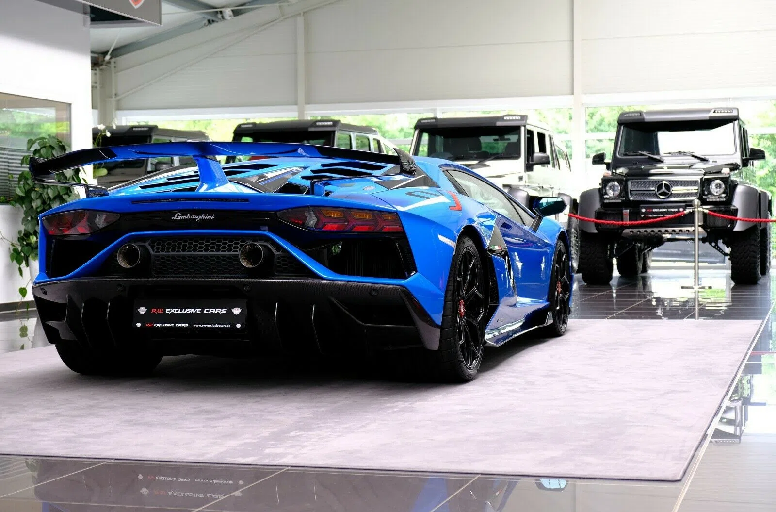 2019 Lamborghini Aventador SVJ for sale, exterior, Blu Nila