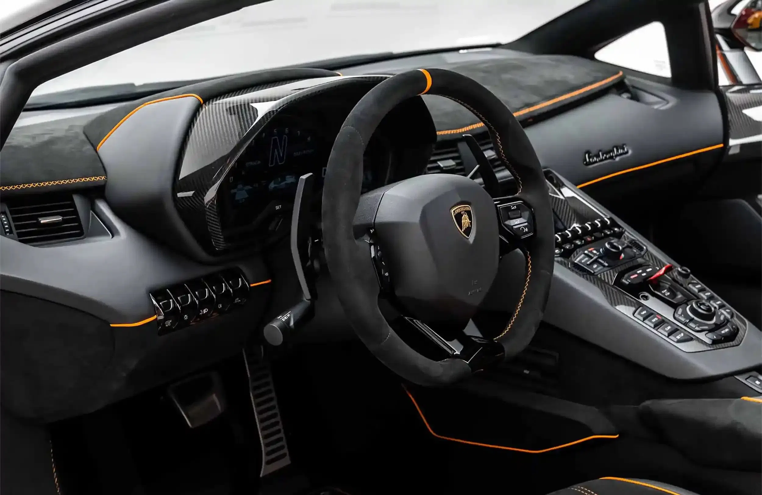 2021 Lamborghini Aventador SVJ Roadster interior, dashboard