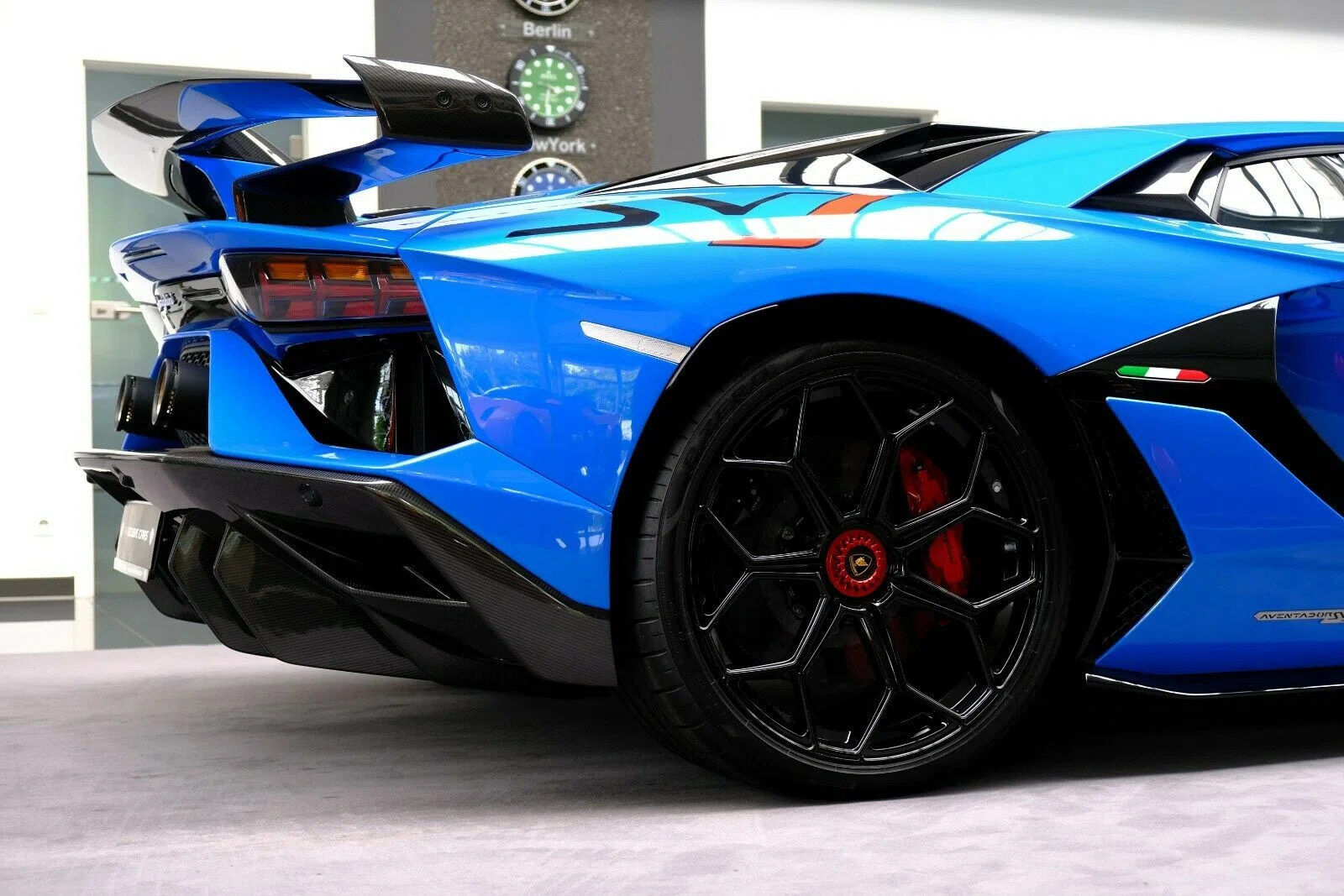 2019 Lamborghini Aventador SVJ for sale, exterior, Blu Nila