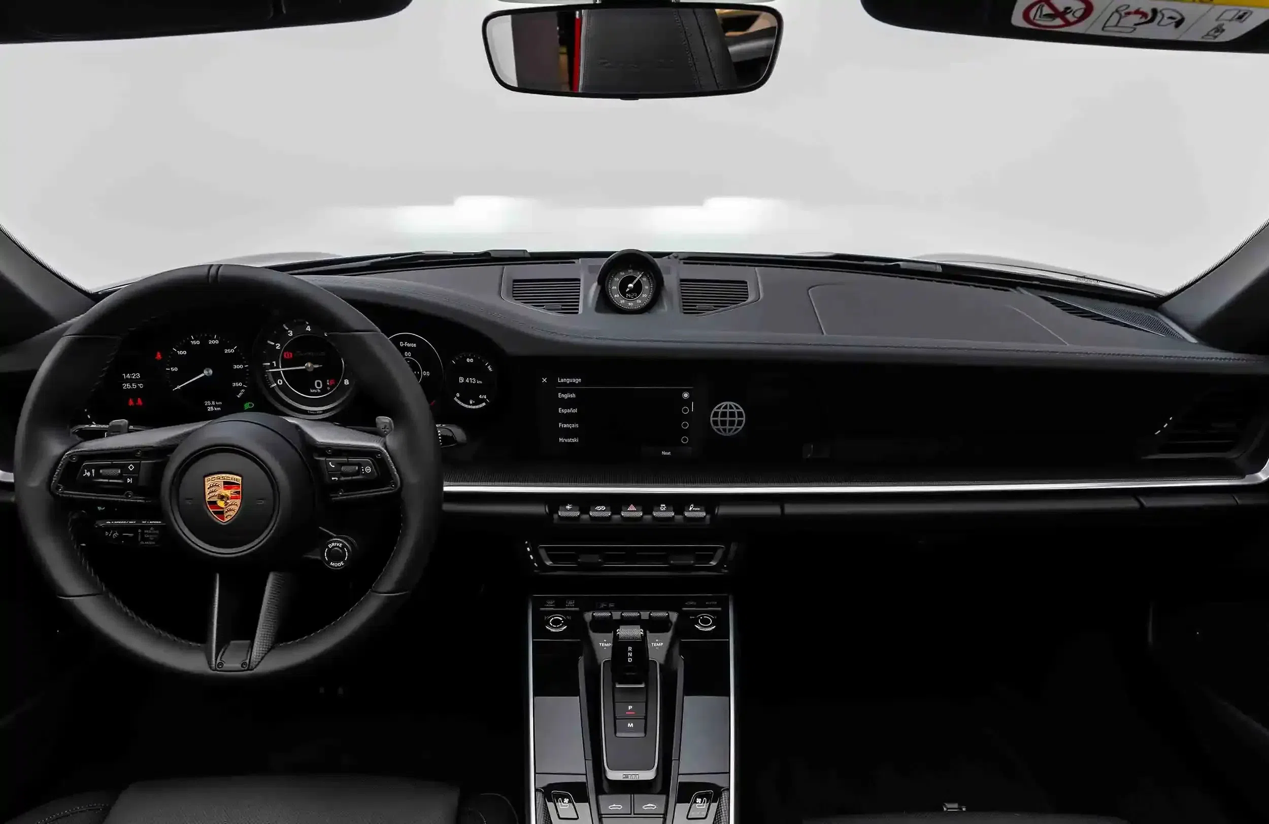 2024 Porsche 911 Turbo S Cabriolet interior, dashboard