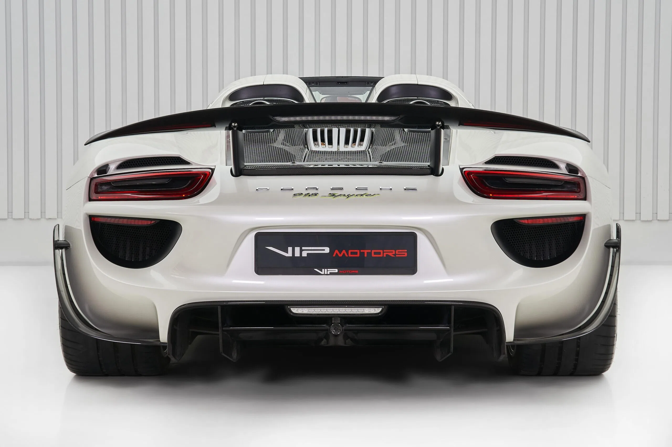 2015 Porsche 918 Spyder Weissach Package, rear three-quarter view