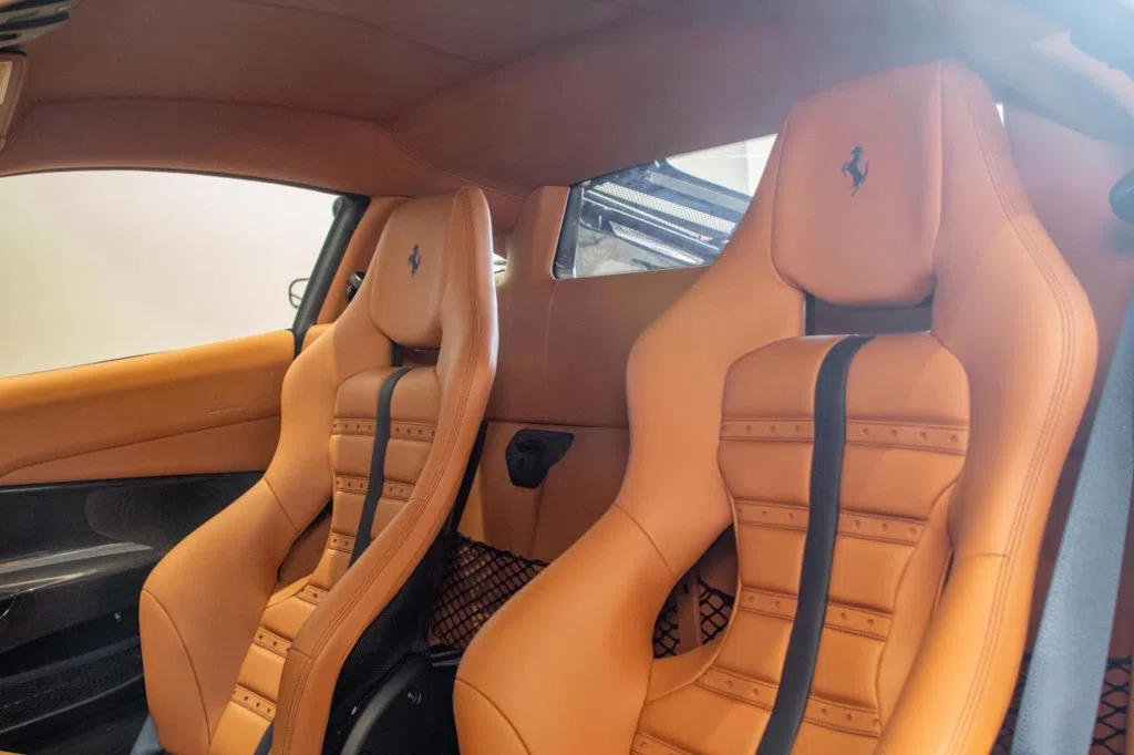 2019 Ferrari 488 Pista interior, seats, Black
