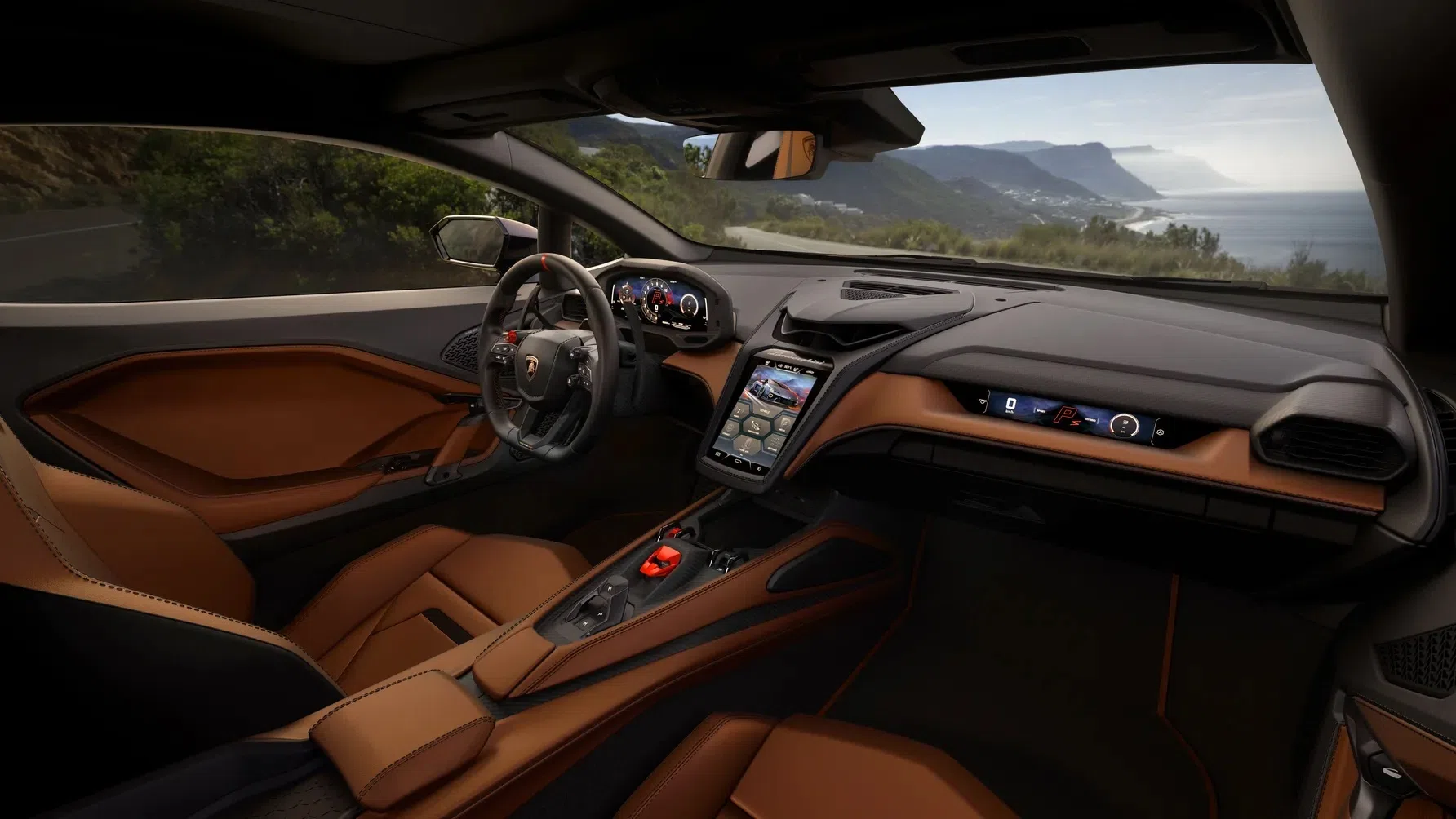 2025 Lamborghini Temerario interior, dashboard