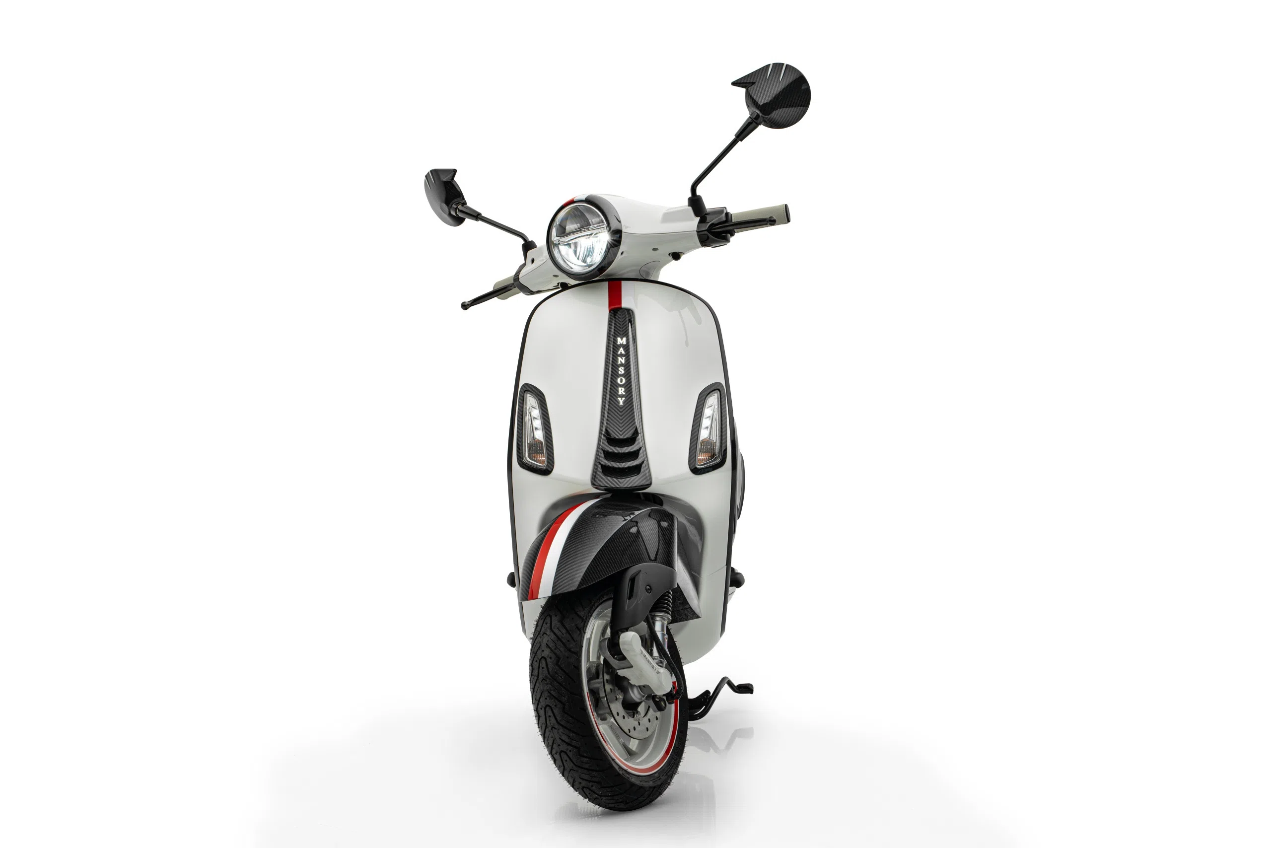 2024 MANSORY Vespa Monaco Edition for sale, exterior, National colors of Monaco
