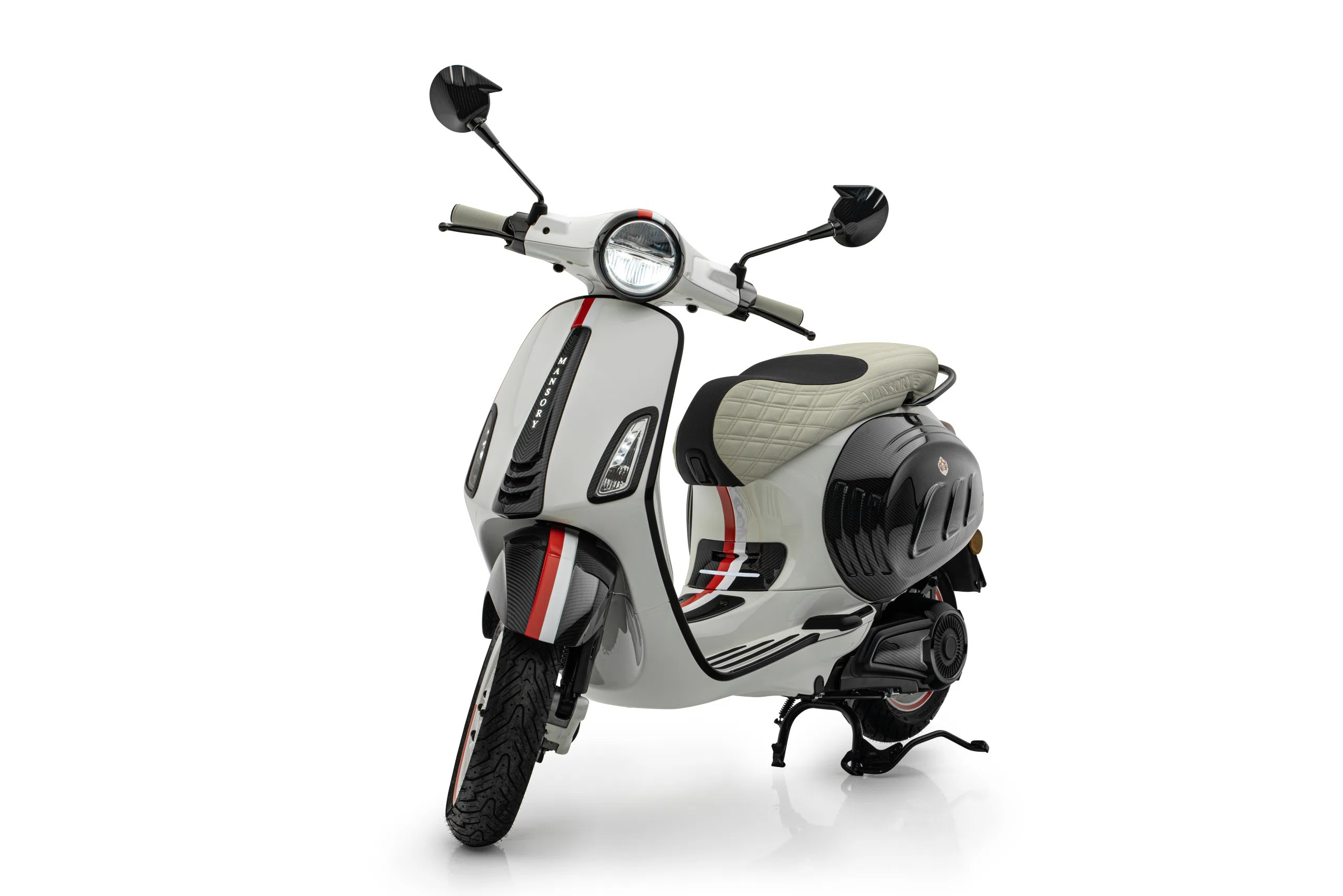 2024 MANSORY Vespa Monaco Edition for sale, exterior, National colors of Monaco