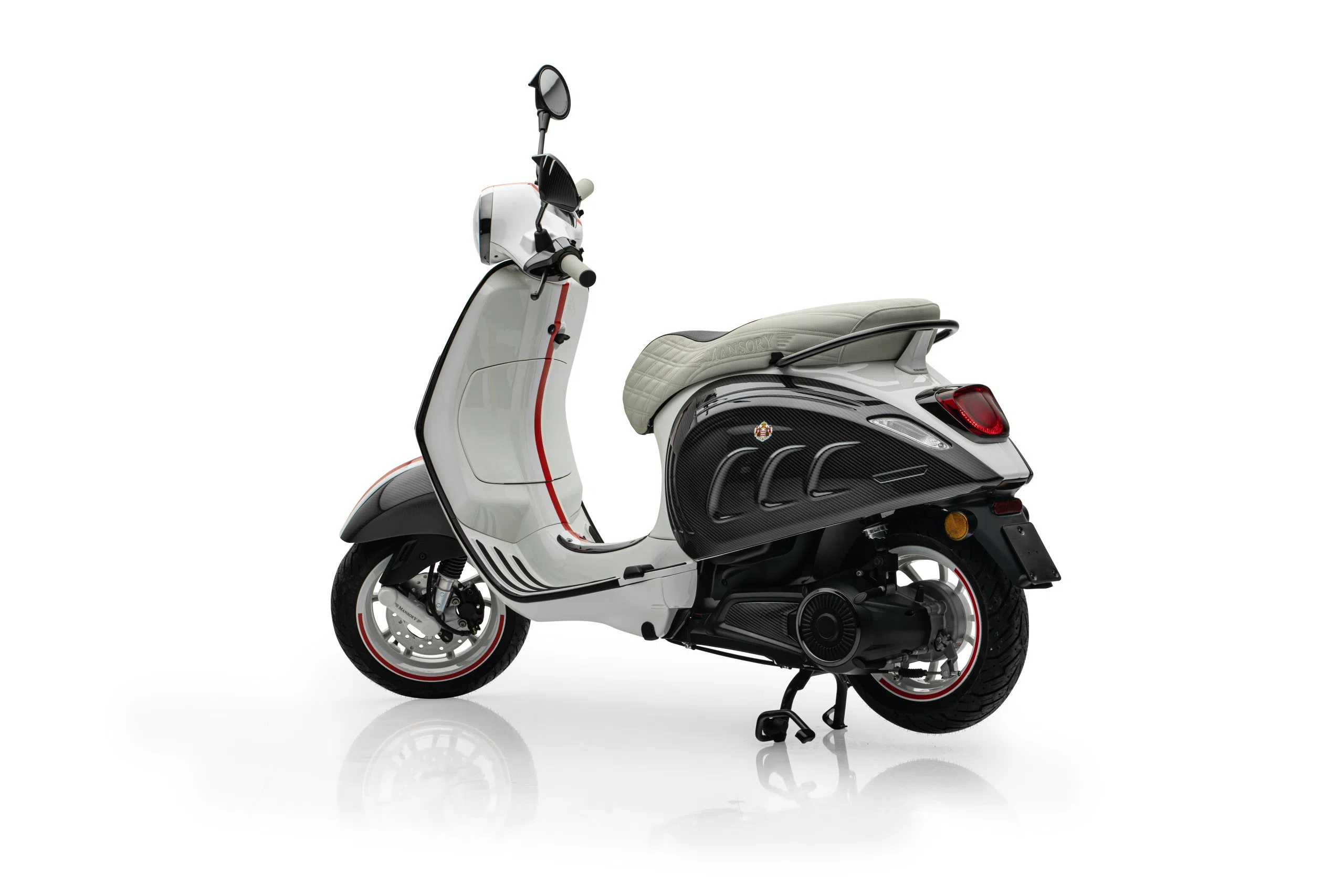 2024 MANSORY Vespa Monaco Edition for sale, exterior, National colors of Monaco