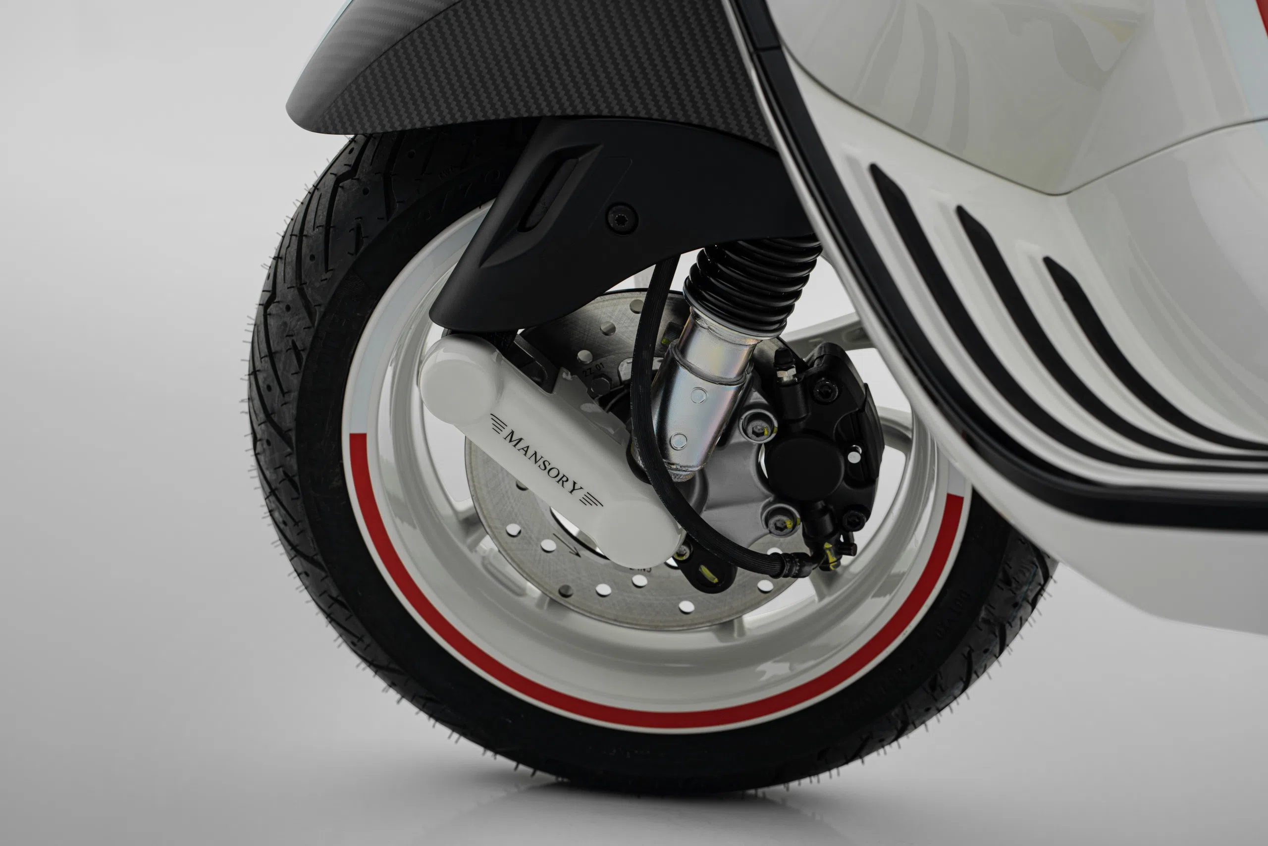 2024 MANSORY Vespa Monaco Edition for sale, exterior, National colors of Monaco