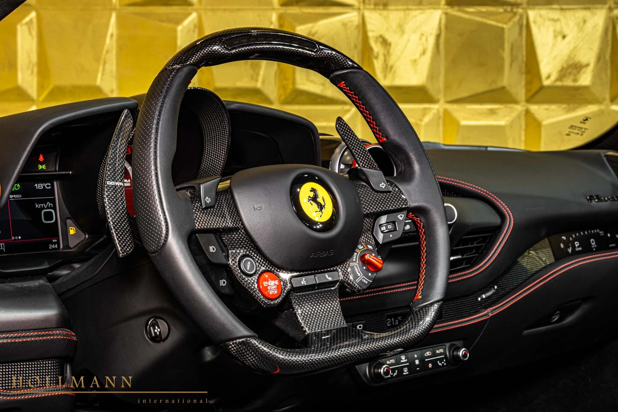 2024 Ferrari F8 Spider by NOVITEC N-LARGO interior, steering wheel