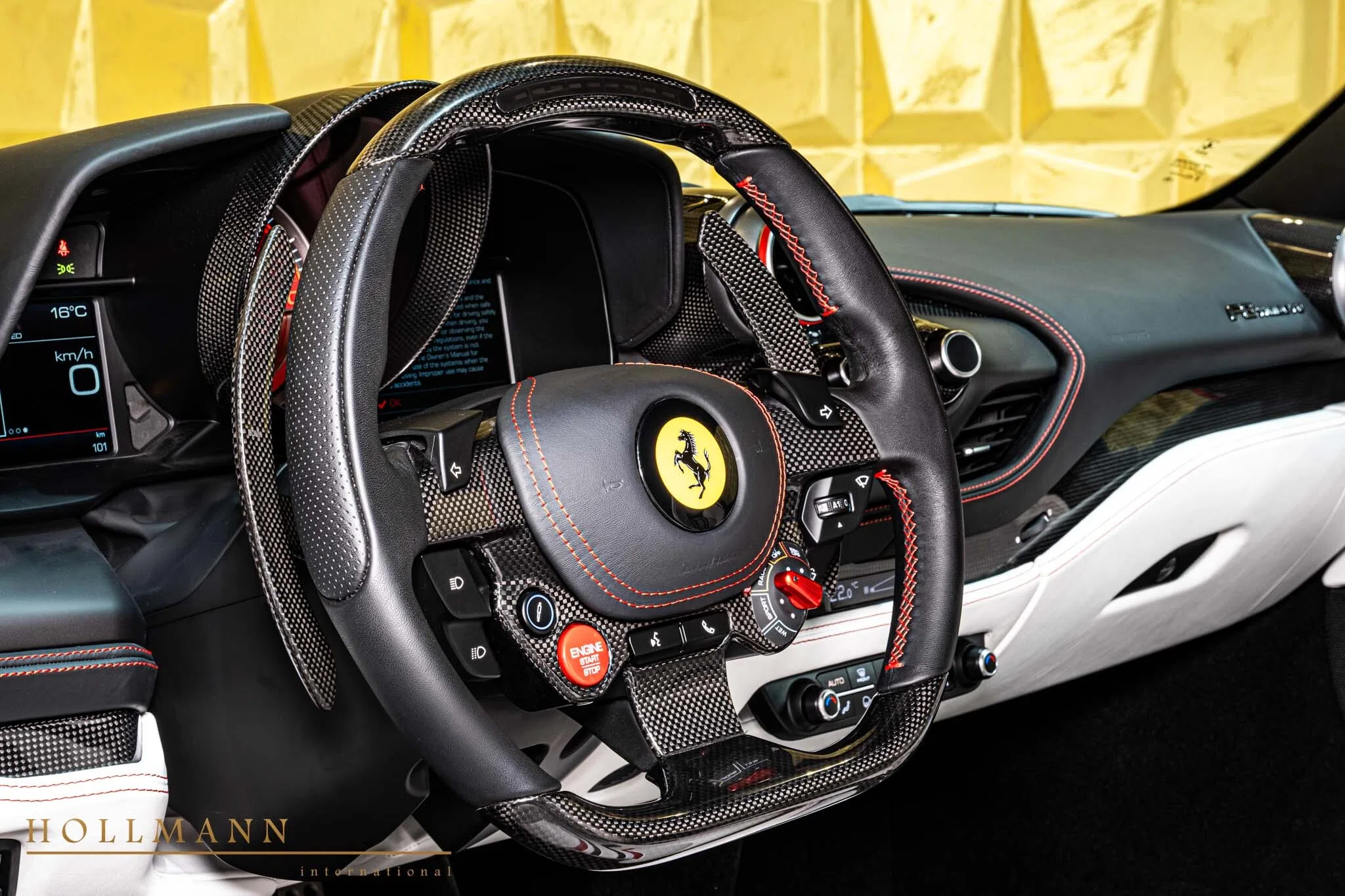 2024 Ferrari F8 Tributo by Novitec N-Largo interior, Customized White and Black