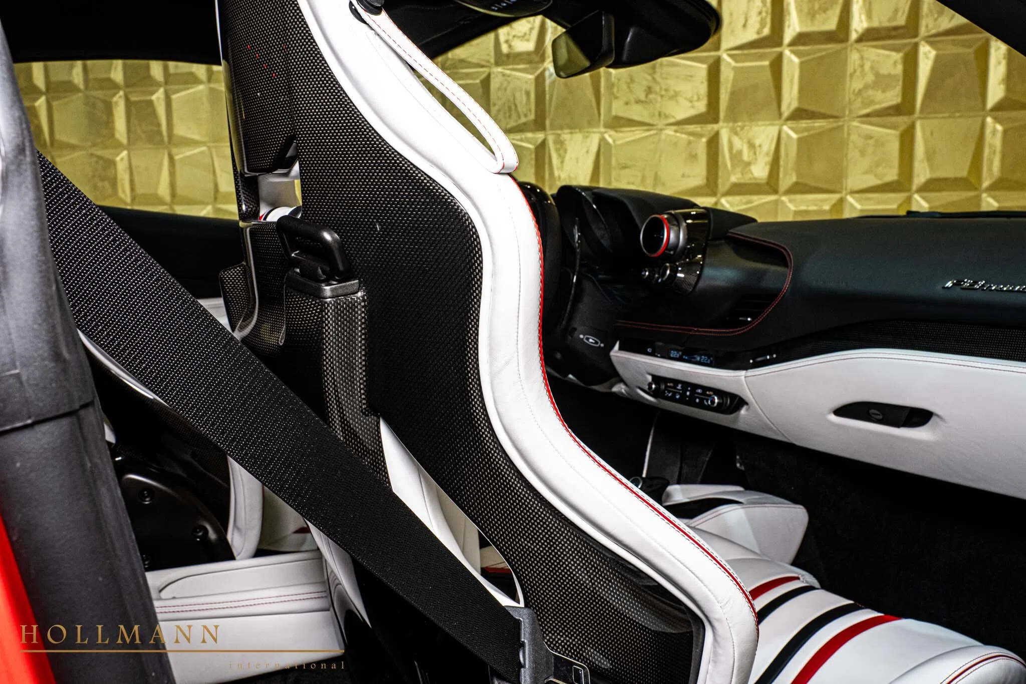2024 Ferrari F8 Tributo by Novitec N-Largo interior, seats, Customized White and Black