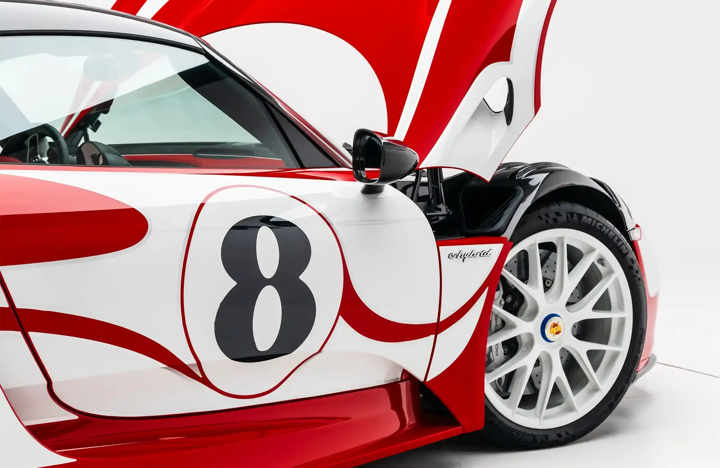 2015 Porsche 918 Spyder Weissach Martini for sale, exterior, Rosso Corsa