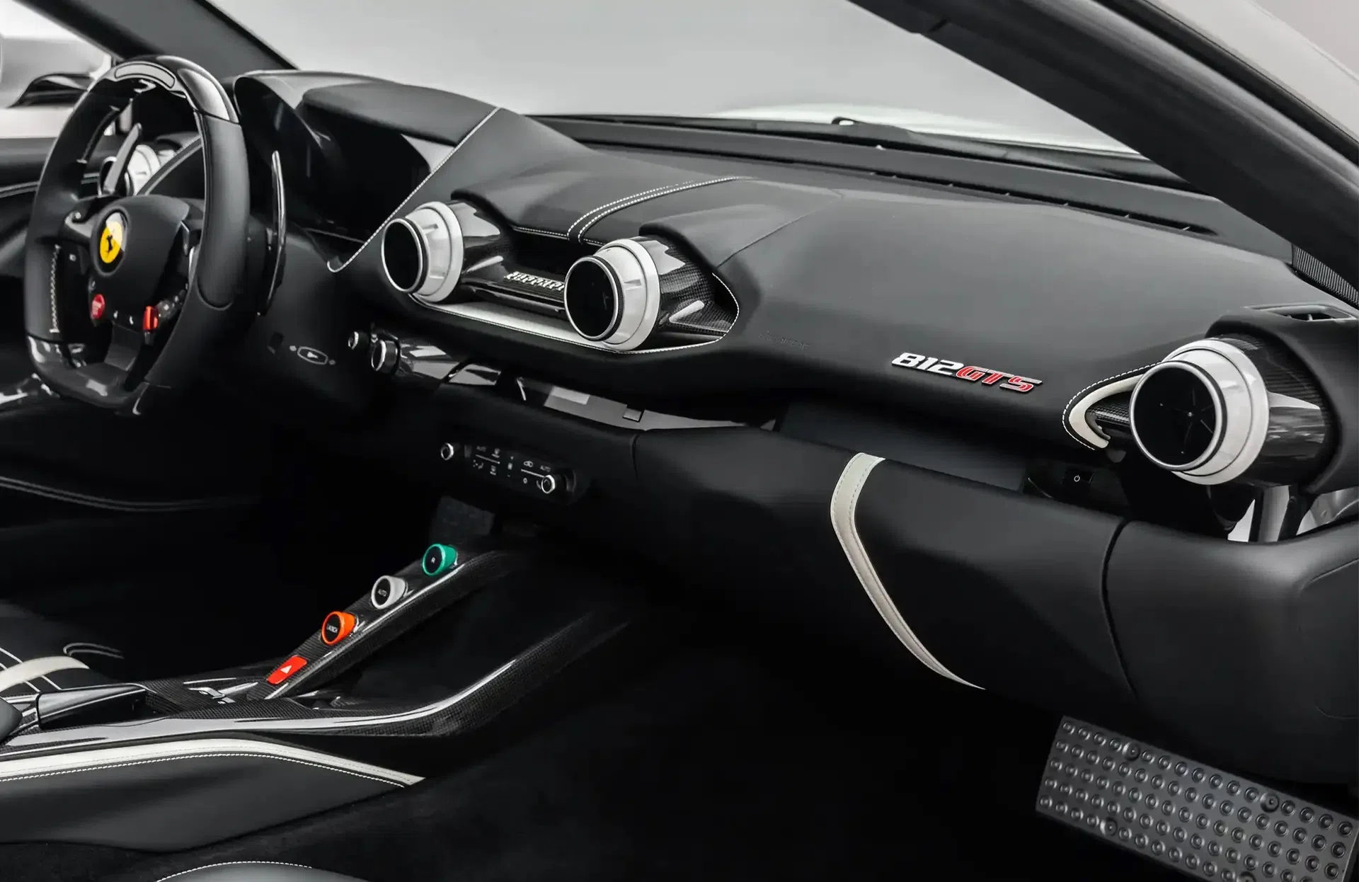 2021 Ferrari 812 GTS Atelier interior, Black