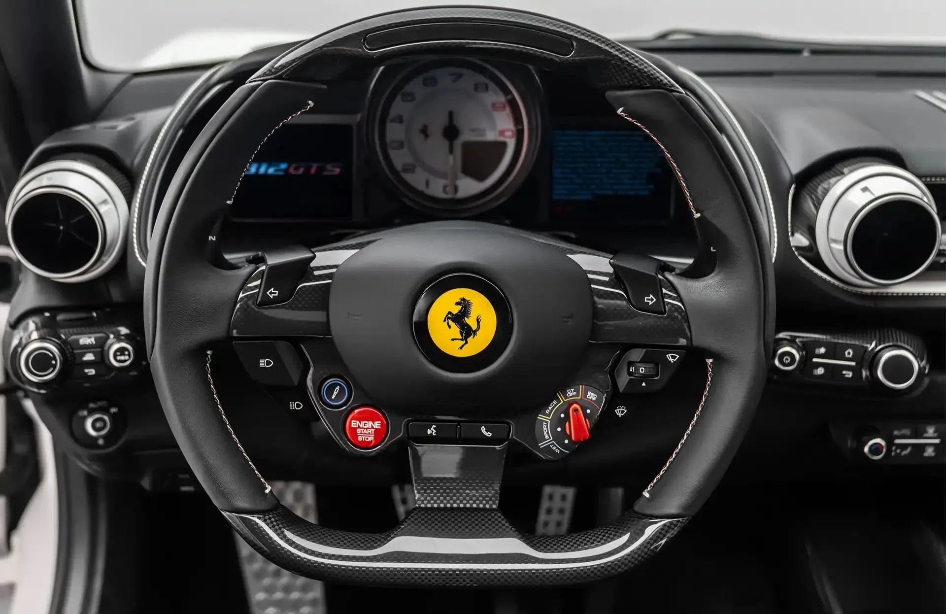 2021 Ferrari 812 GTS Atelier interior, Black