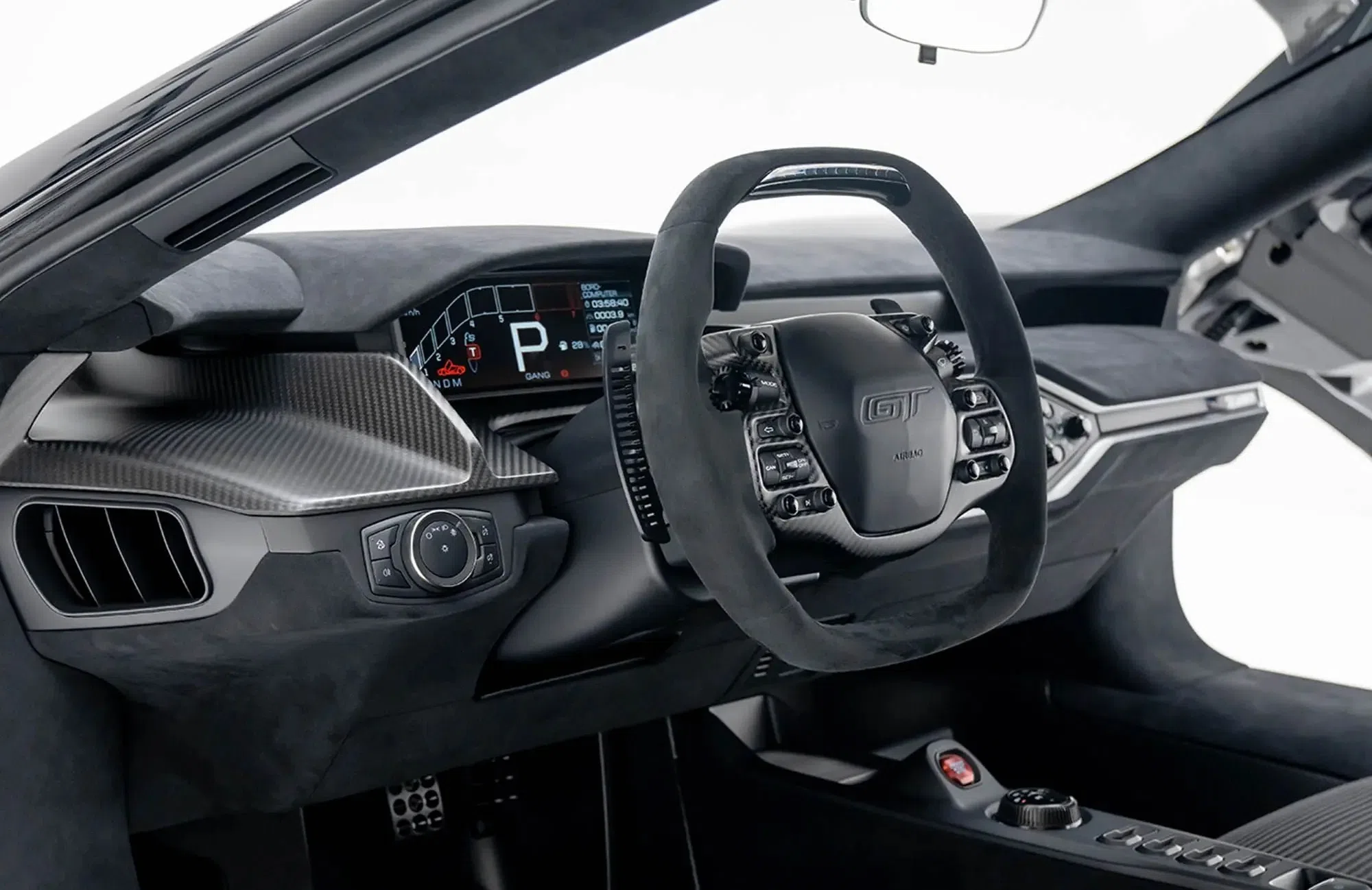 2022 Ford GT Studio Collection interior, dashboard, Black