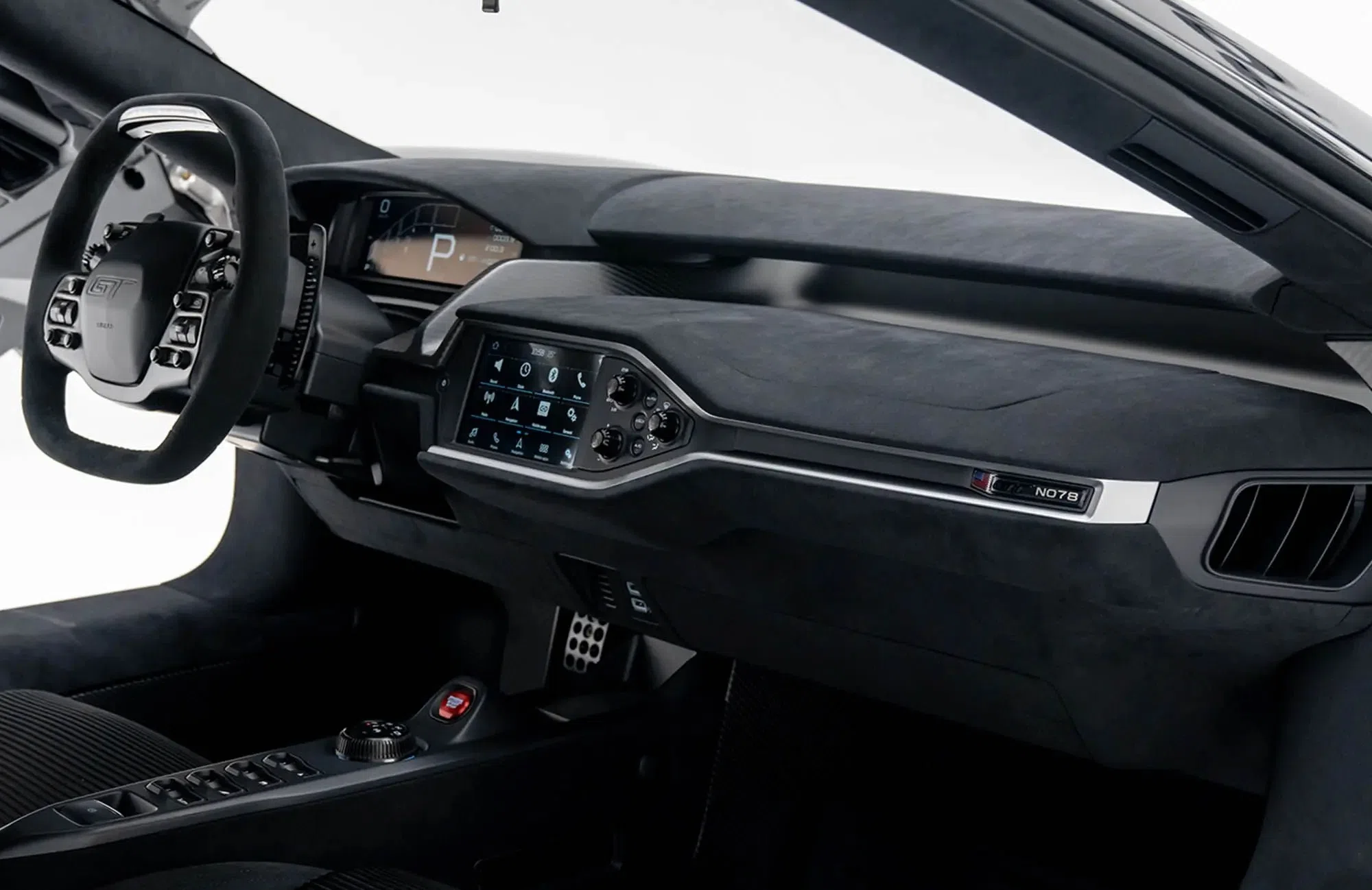 2022 Ford GT Studio Collection interior, dashboard, Black
