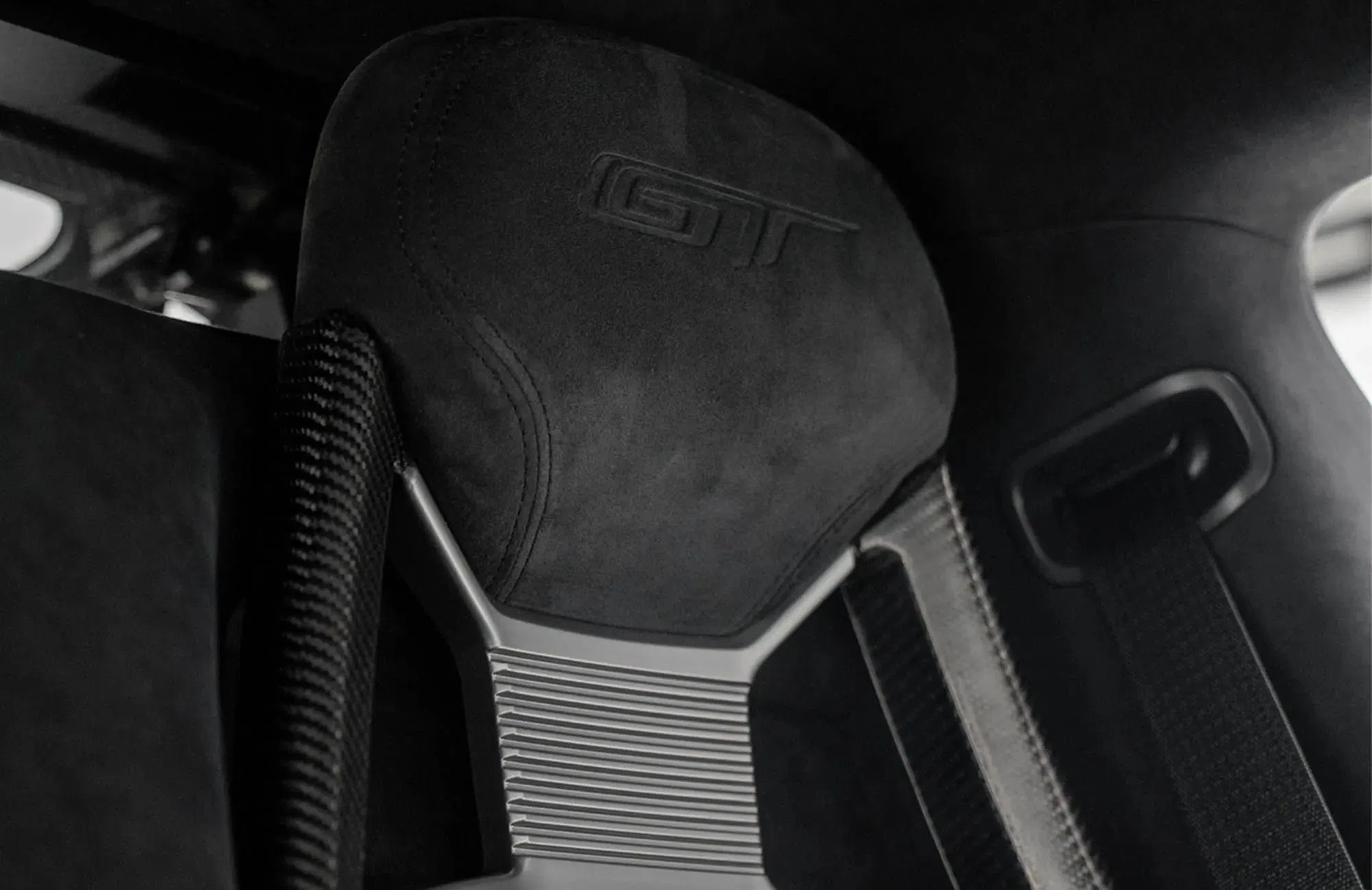 2022 Ford GT Studio Collection interior, center console, Black