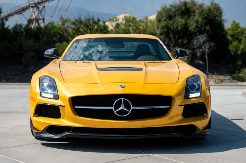 2014 Mercedes-Benz SLS AMG Black Series for sale, exterior, AMG Solarbeam Yellow