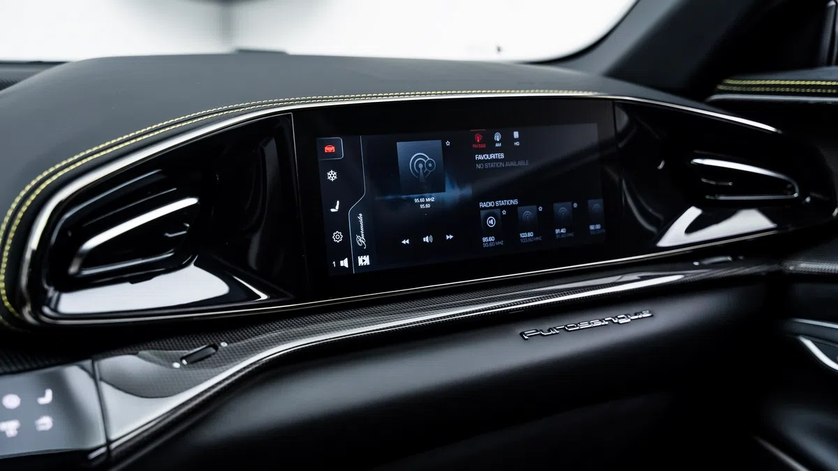 2024 Ferrari Purosangue interior, Alcantara Nero