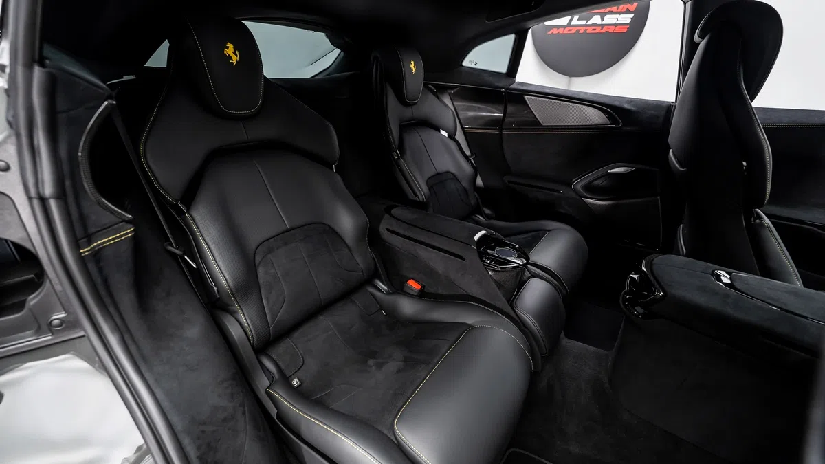 2024 Ferrari Purosangue interior, seats, Alcantara Nero