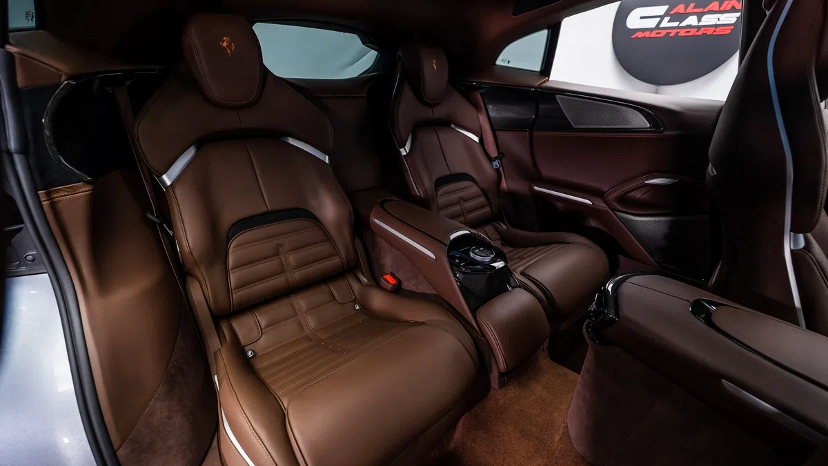 2024 Ferrari Purosangue interior, seats, Brown