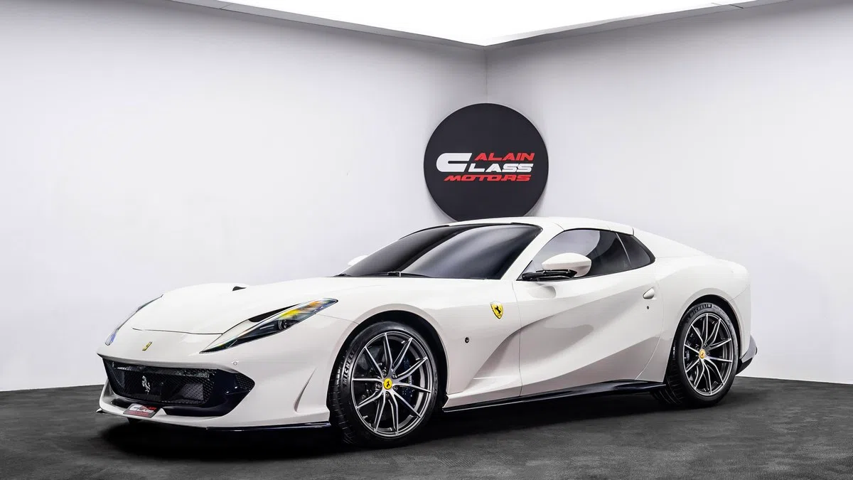 2023 Ferrari 812 GTS for sale, exterior, Bianco Avus