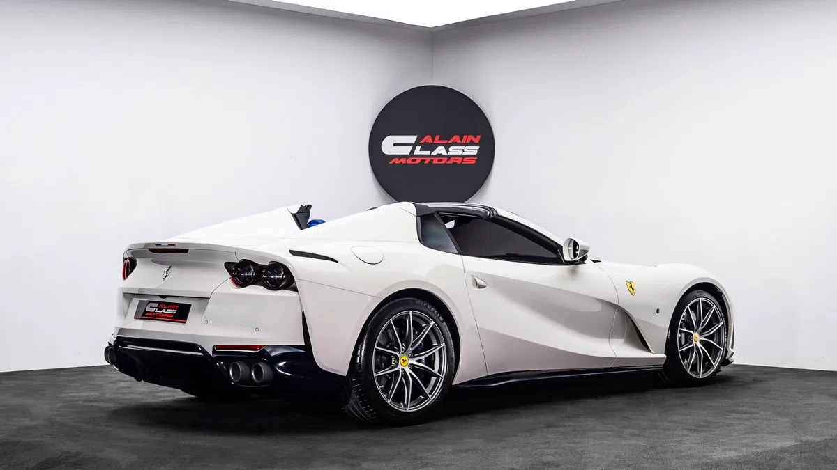 2023 Ferrari 812 GTS for sale, exterior, Bianco Avus