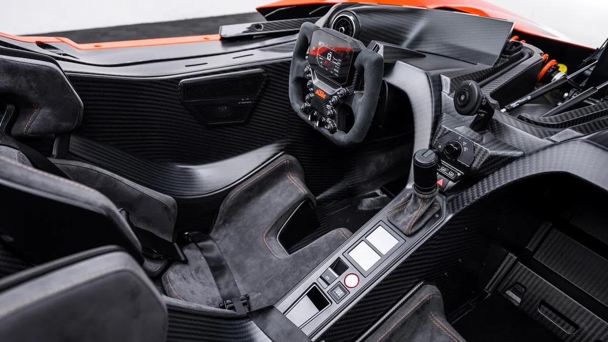 2024 KTM X-BOW GT-XR interior, dashboard, Black