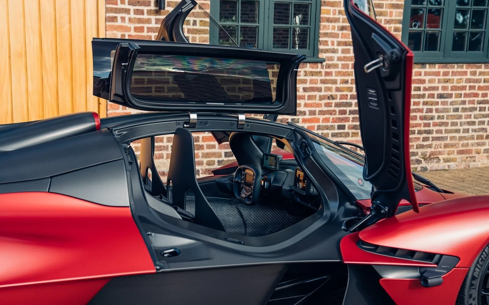 2023 Aston Martin Valkyrie Spider for sale, exterior, Q Bespoke Satin Volcano Red