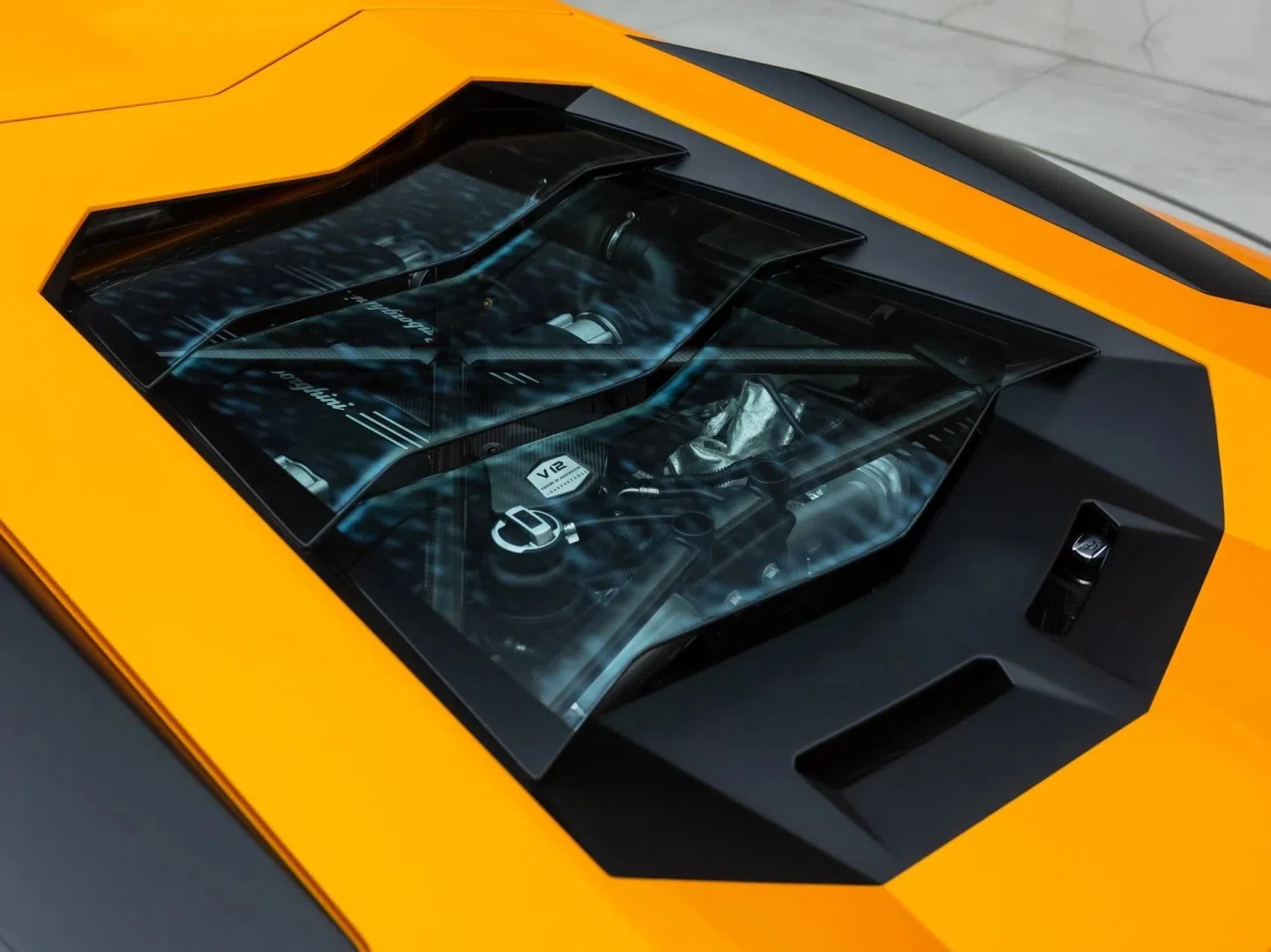 2015 Lamborghini Aventador LP 750-4 SV for sale, exterior, Arancio Atlas