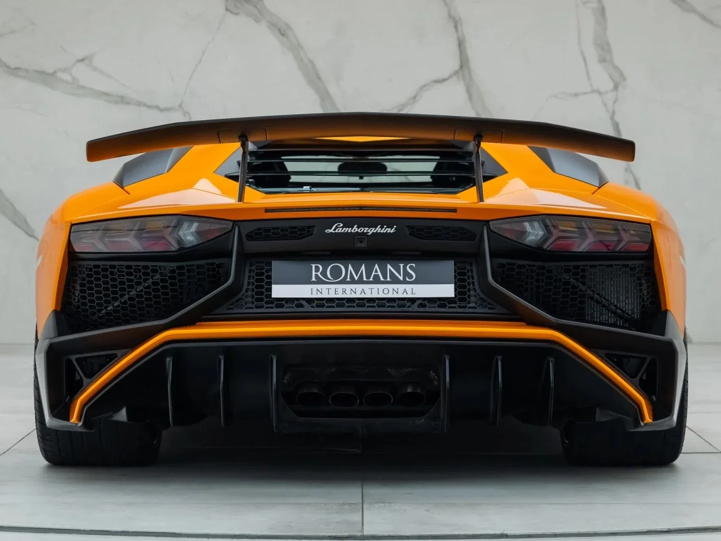 2015 Lamborghini Aventador LP 750-4 SV for sale, exterior, Arancio Atlas