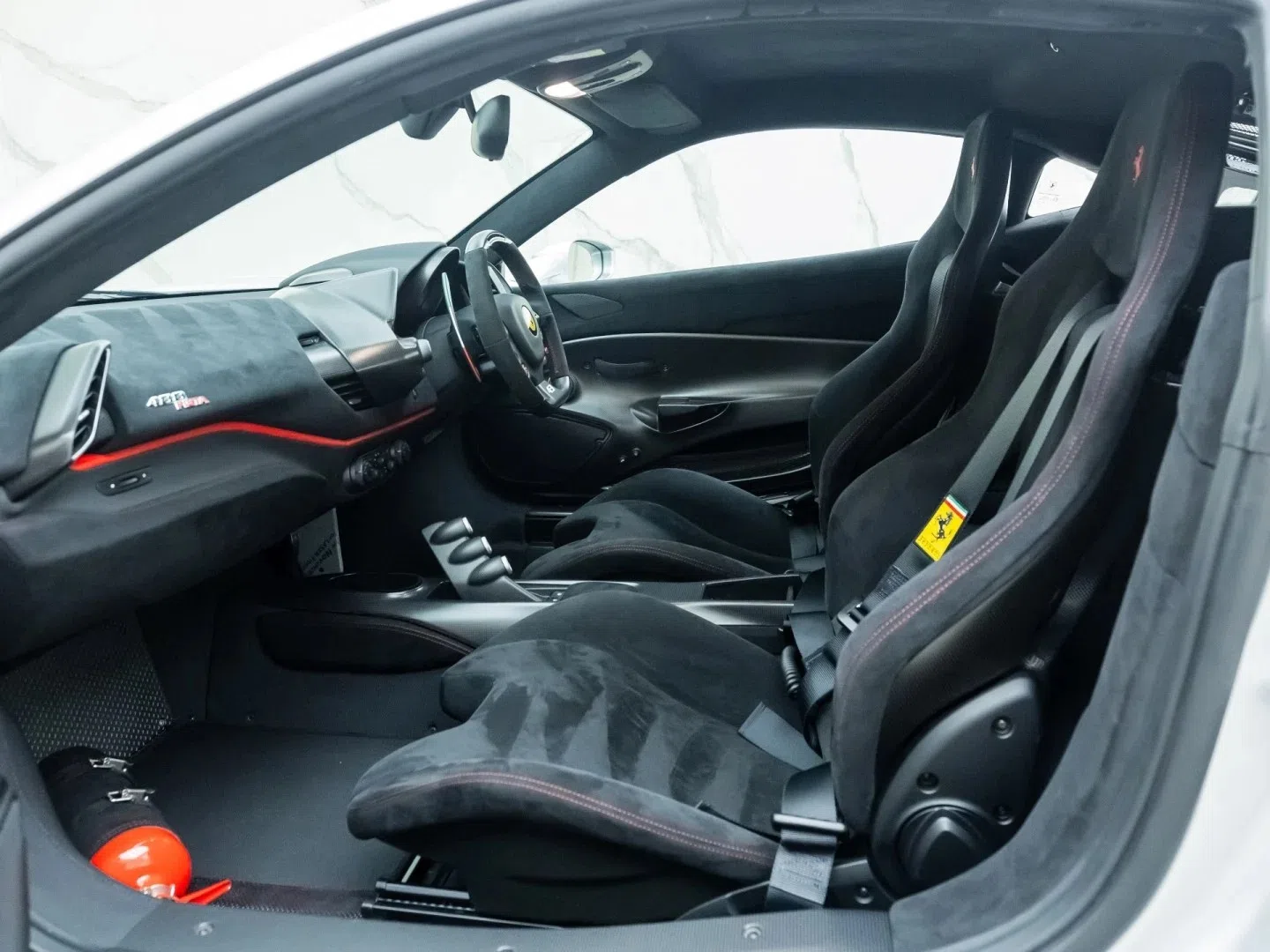 2019 Ferrari 488 Pista Piloti interior, seats, Nero Alcantara