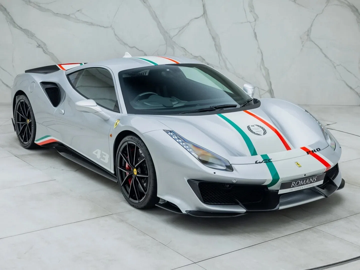 2019 Ferrari 488 Pista Piloti for sale, exterior, Argento Nurburgring