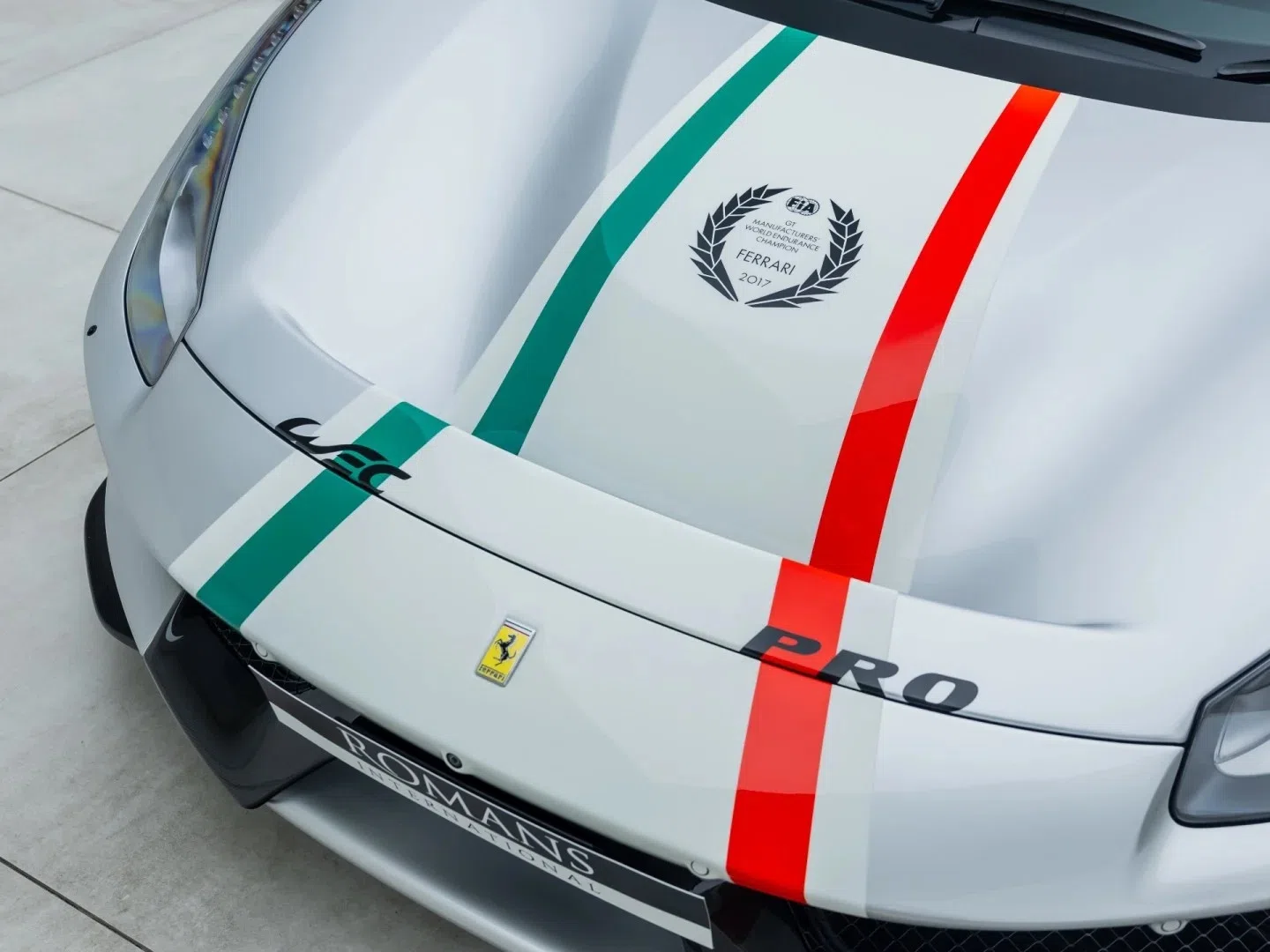 2019 Ferrari 488 Pista Piloti for sale, exterior, Argento Nurburgring