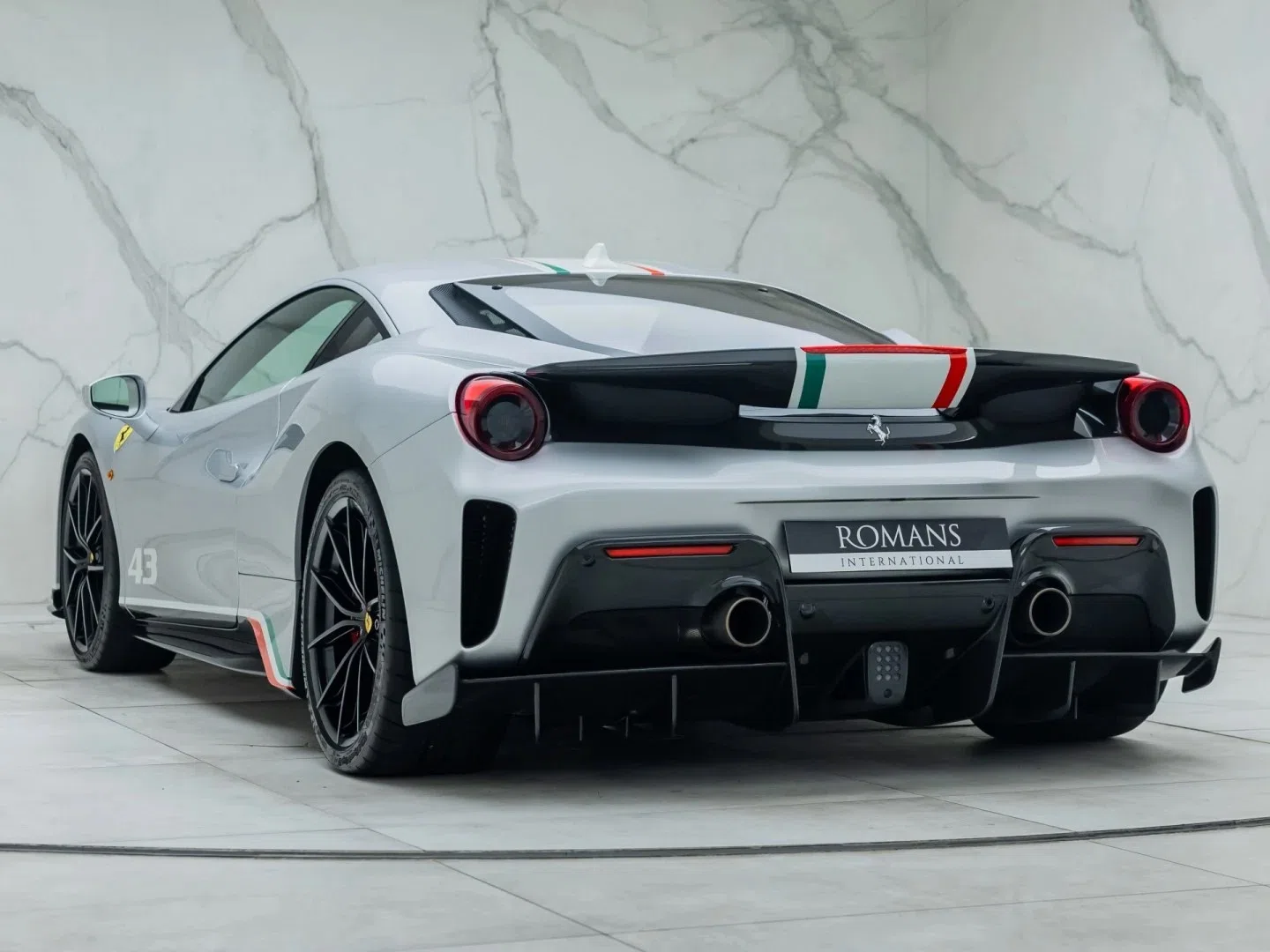 2019 Ferrari 488 Pista Piloti for sale, exterior, Argento Nurburgring